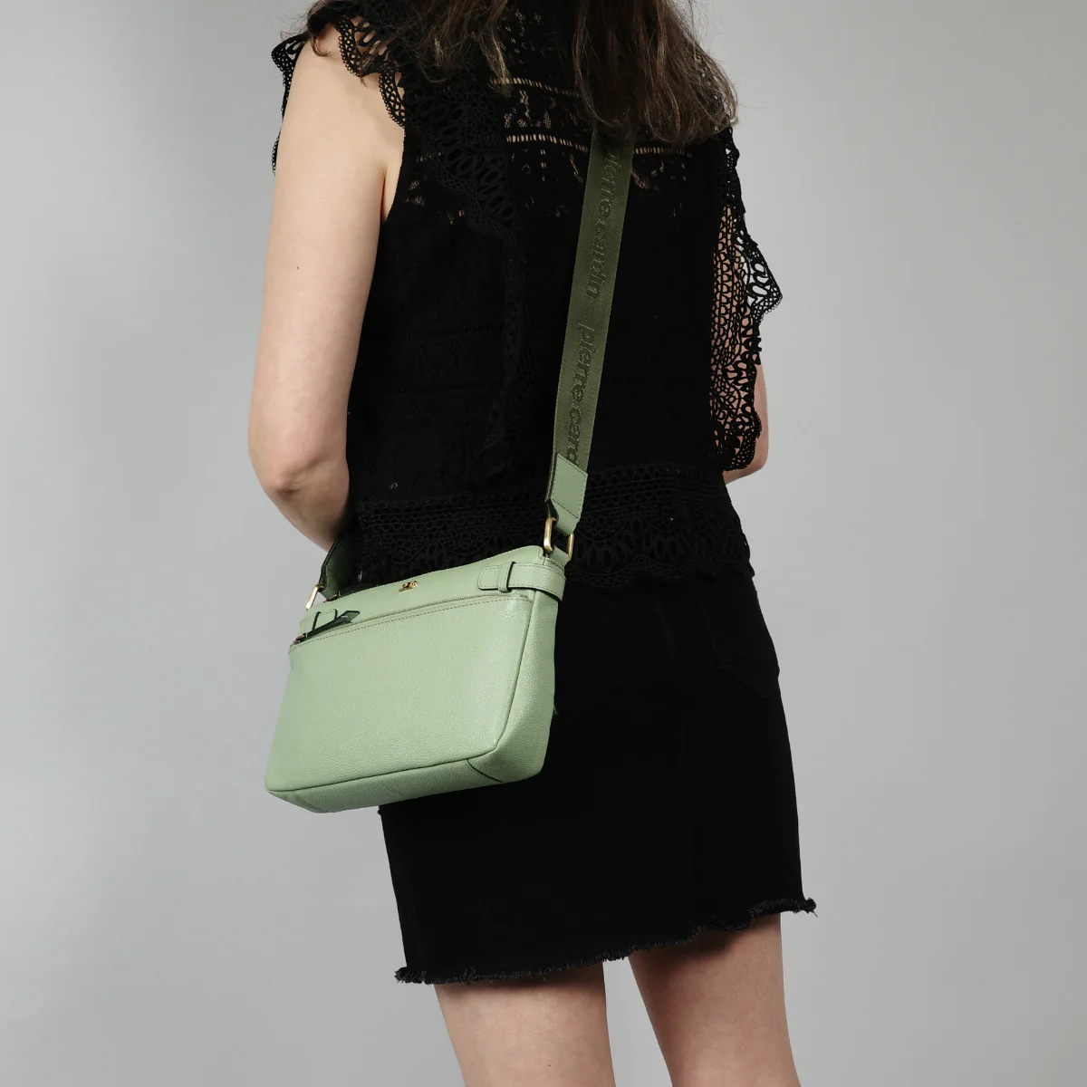 Pierre Cardin Ladies Leather Webbing Strap Handbag - Image 2