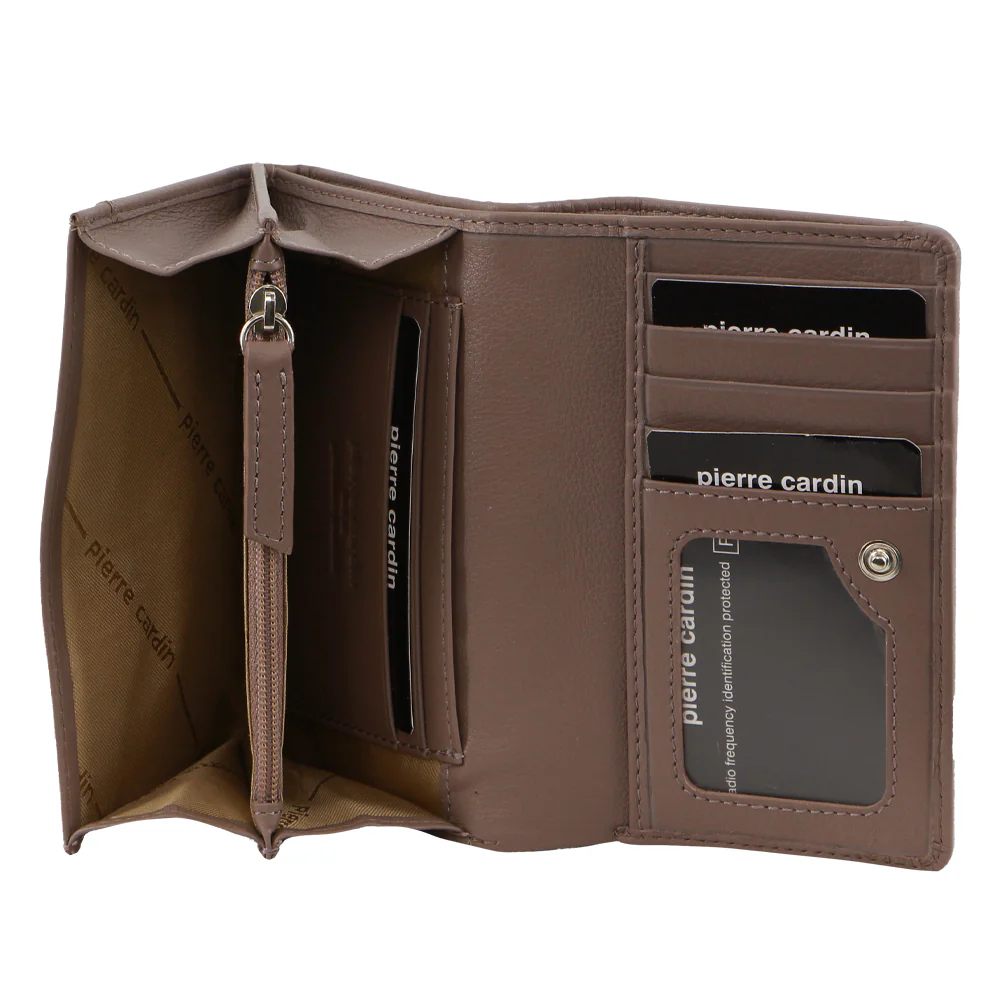 Pierre Cardin Leather Art Design Bi-Fold Flap Wallet - Image 2