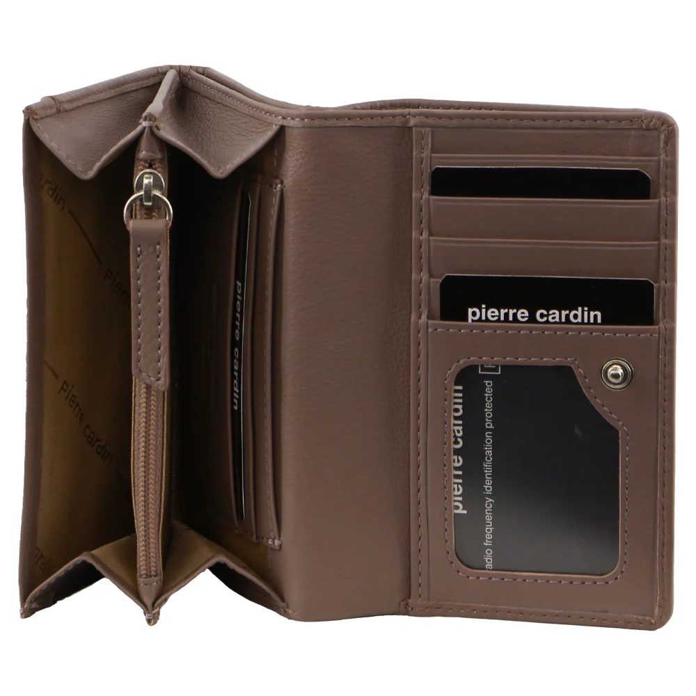 Pierre Cardin Leather Art Design Bi-Fold Flap Wallet - Image 2