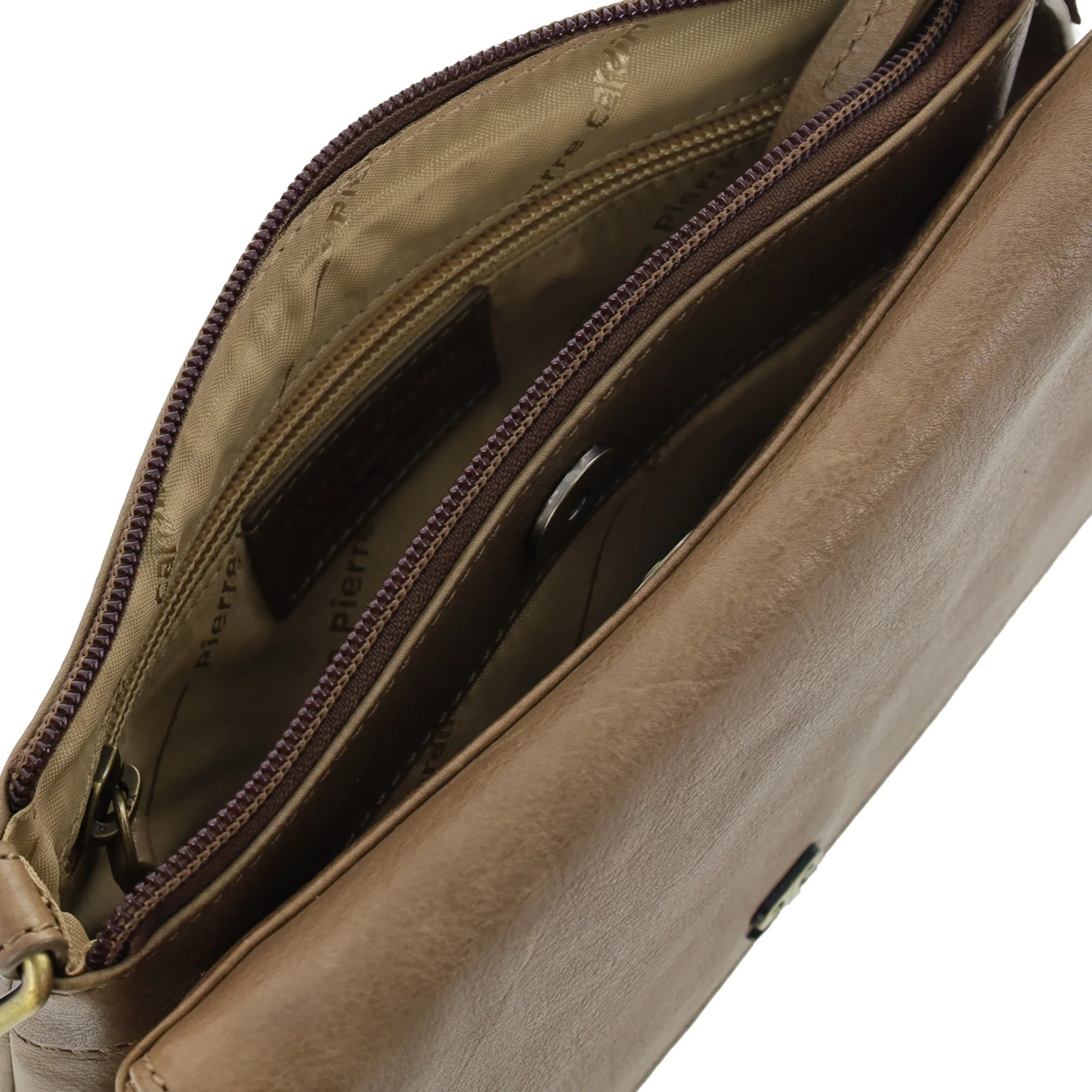 Pierre Cardin Leather Flap-over Crossbody Bag - Image 2