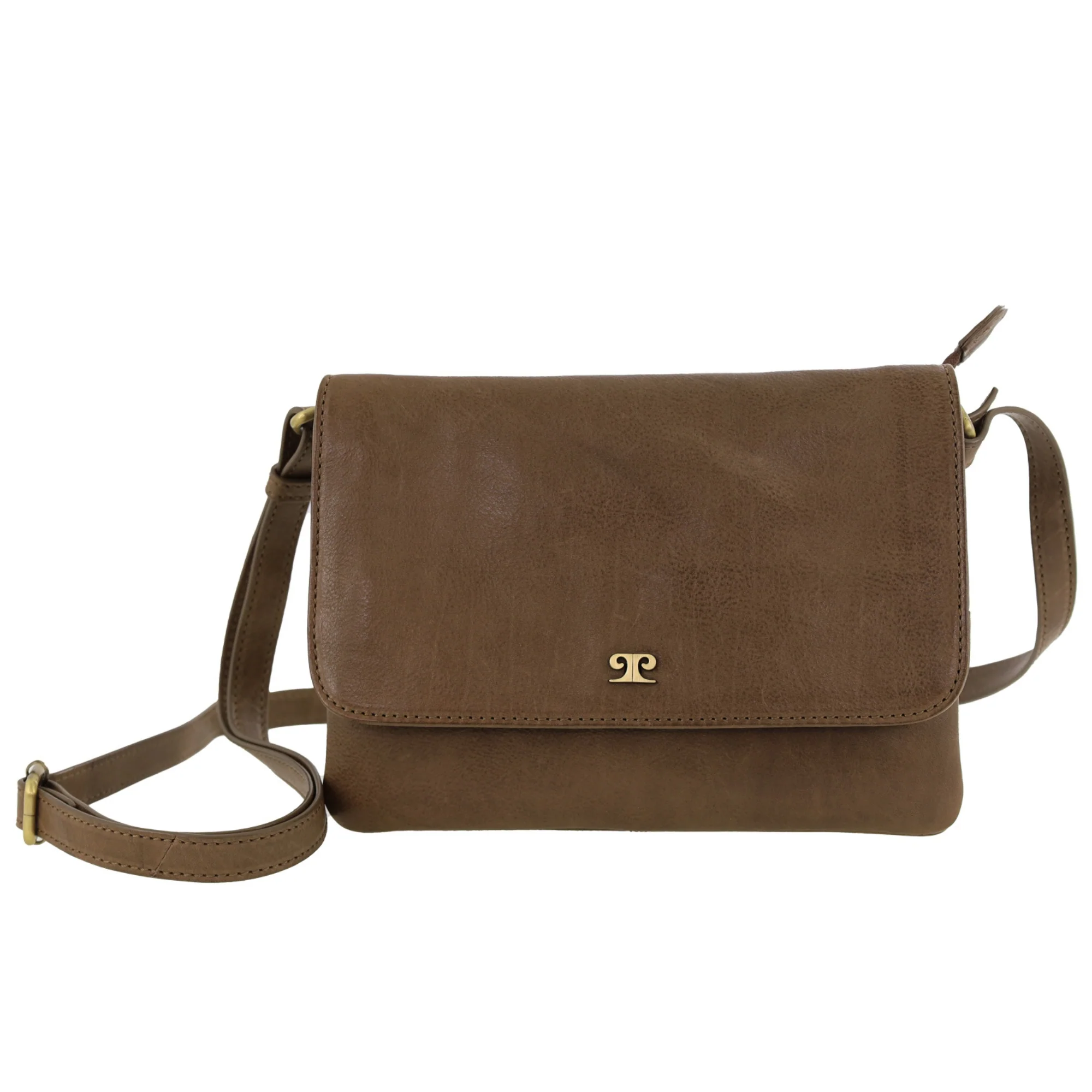 Pierre Cardin Leather Flap-over Crossbody Bag - Image 3