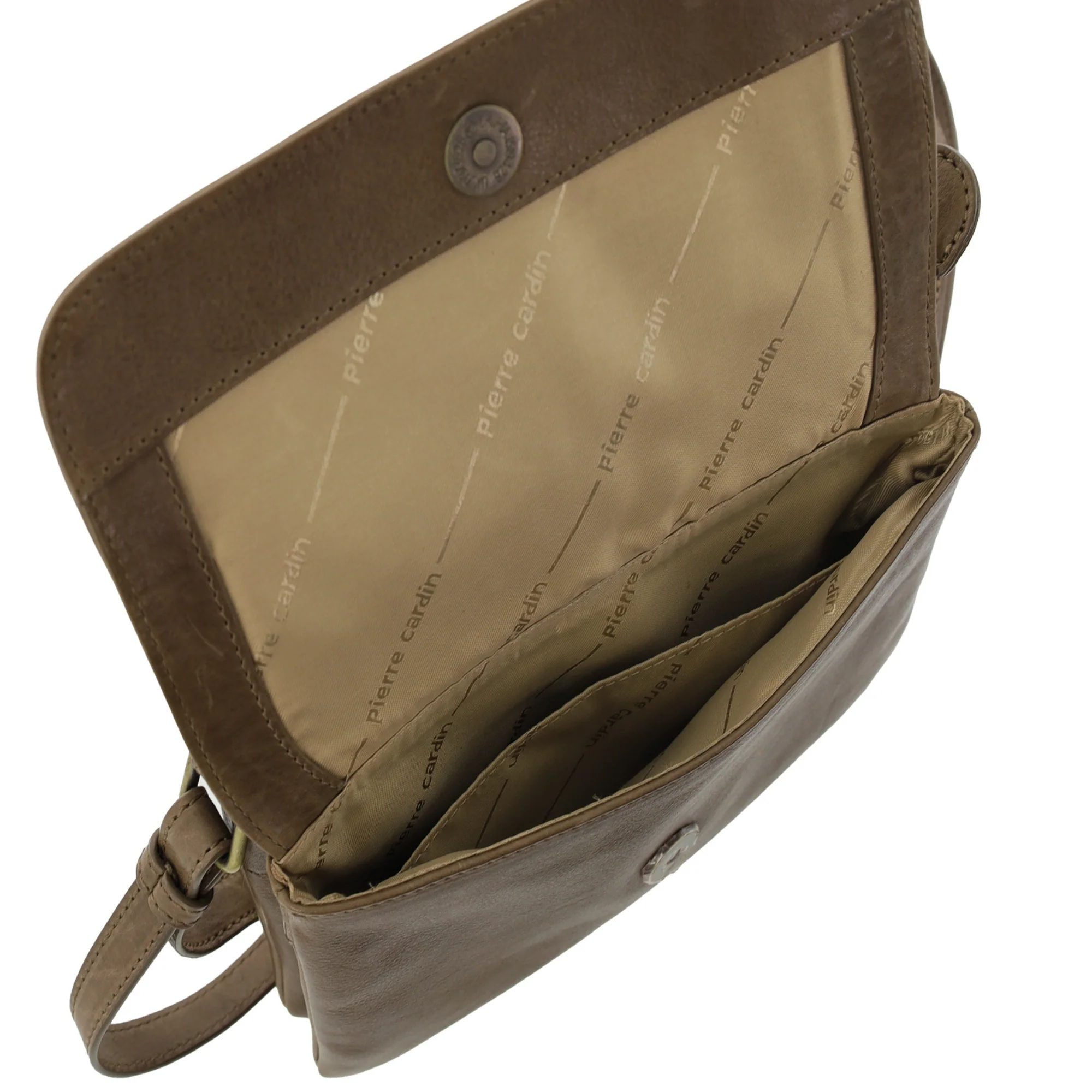 Pierre Cardin Leather Flap-over Crossbody Bag - Image 6