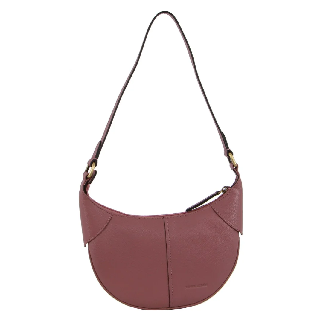 Pierre Cardin Leather Ladies Crescent Shoulder Bag - Image 3