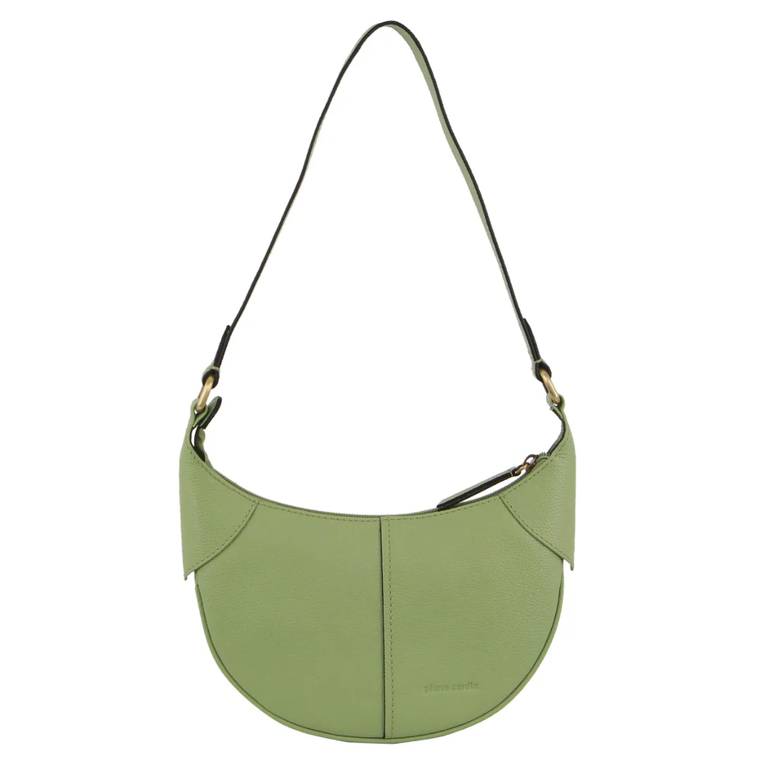 Pierre Cardin Leather Ladies Crescent Shoulder Bag - Image 3