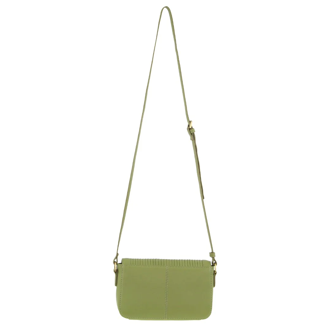 Pierre Cardin Leather Pleated Design Crossbody Bag - Image 4