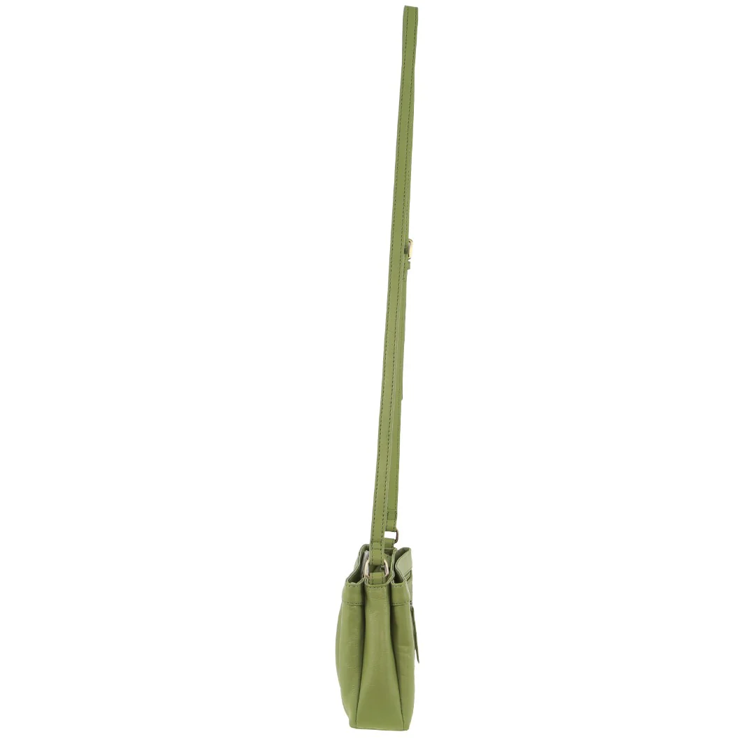 Pierre Cardin Leather Pleated Design Crossbody Bag - Image 2