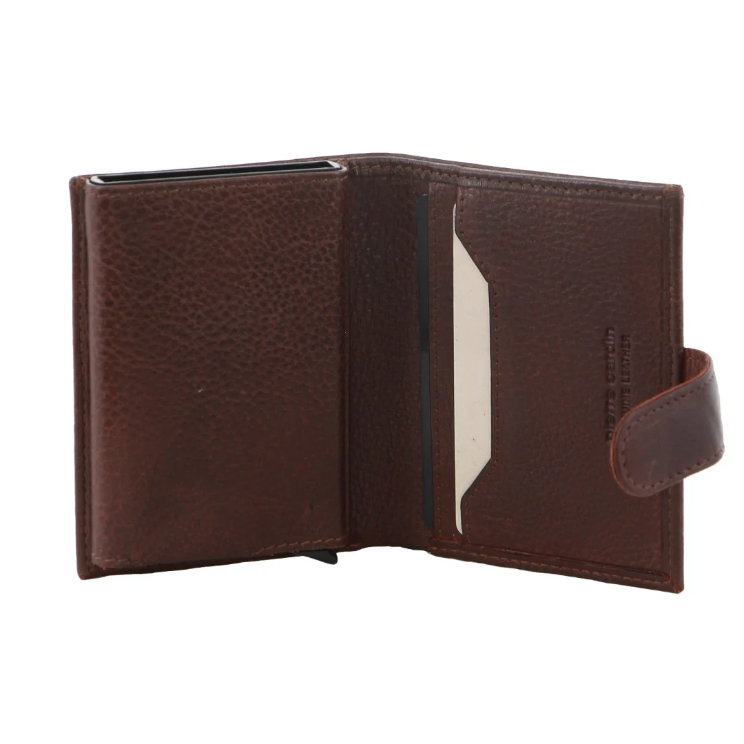 Pierre Cardin Leather Smart Slide Card Holder Tab Wallet - Image 2
