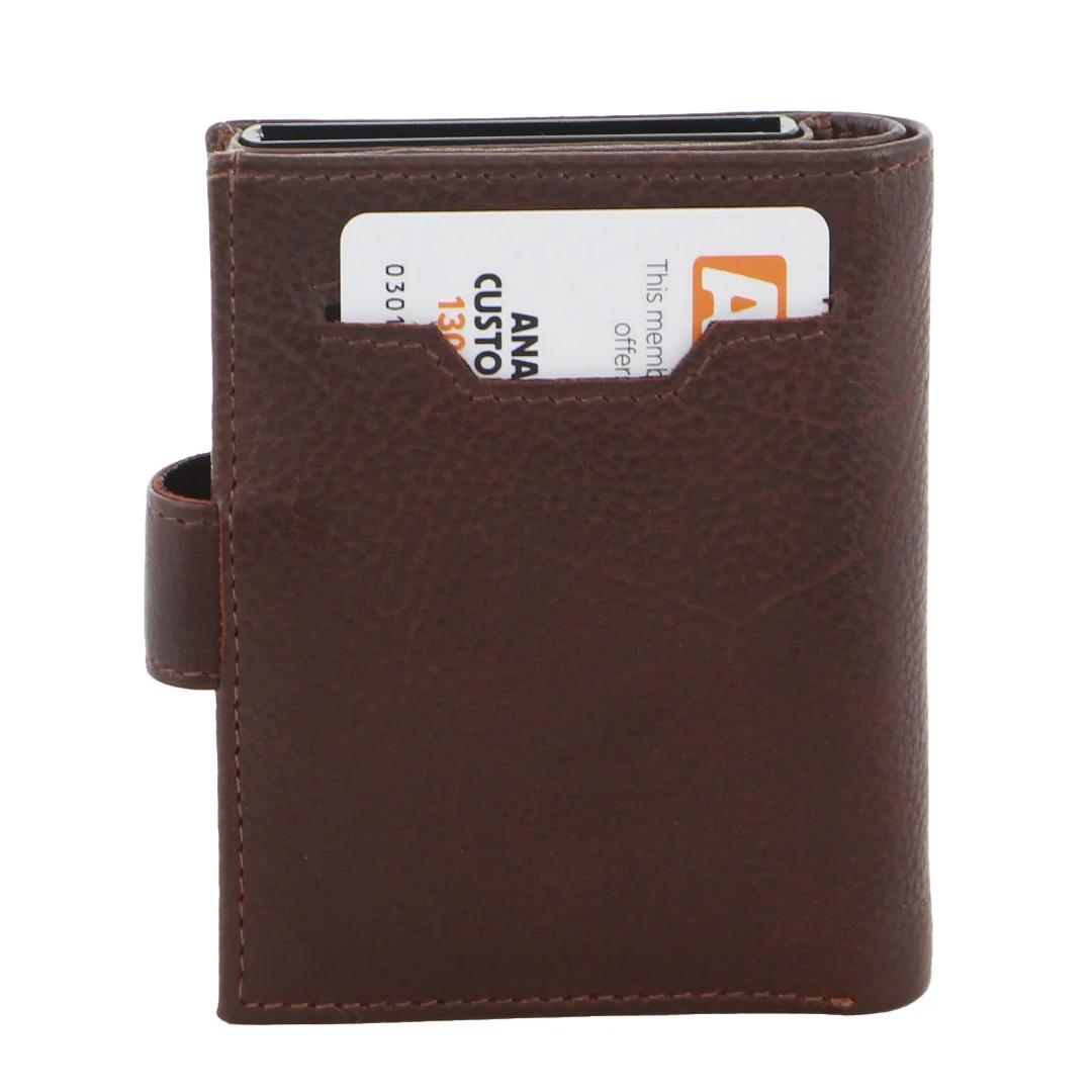 Pierre Cardin Leather Smart Slide Card Holder Tab Wallet - Image 4