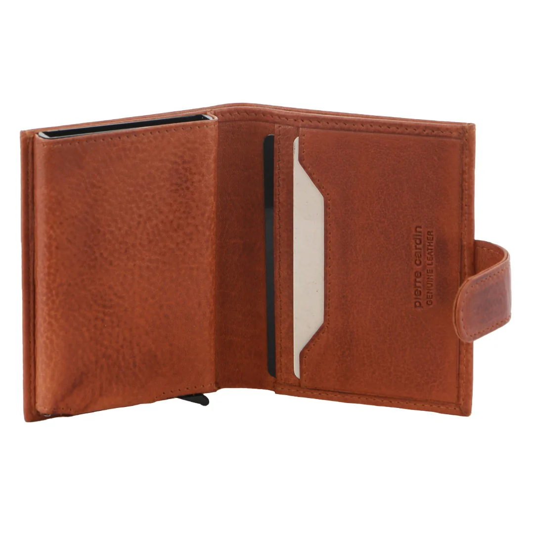 Pierre Cardin Leather Smart Slide Card Holder Tab Wallet - Image 2