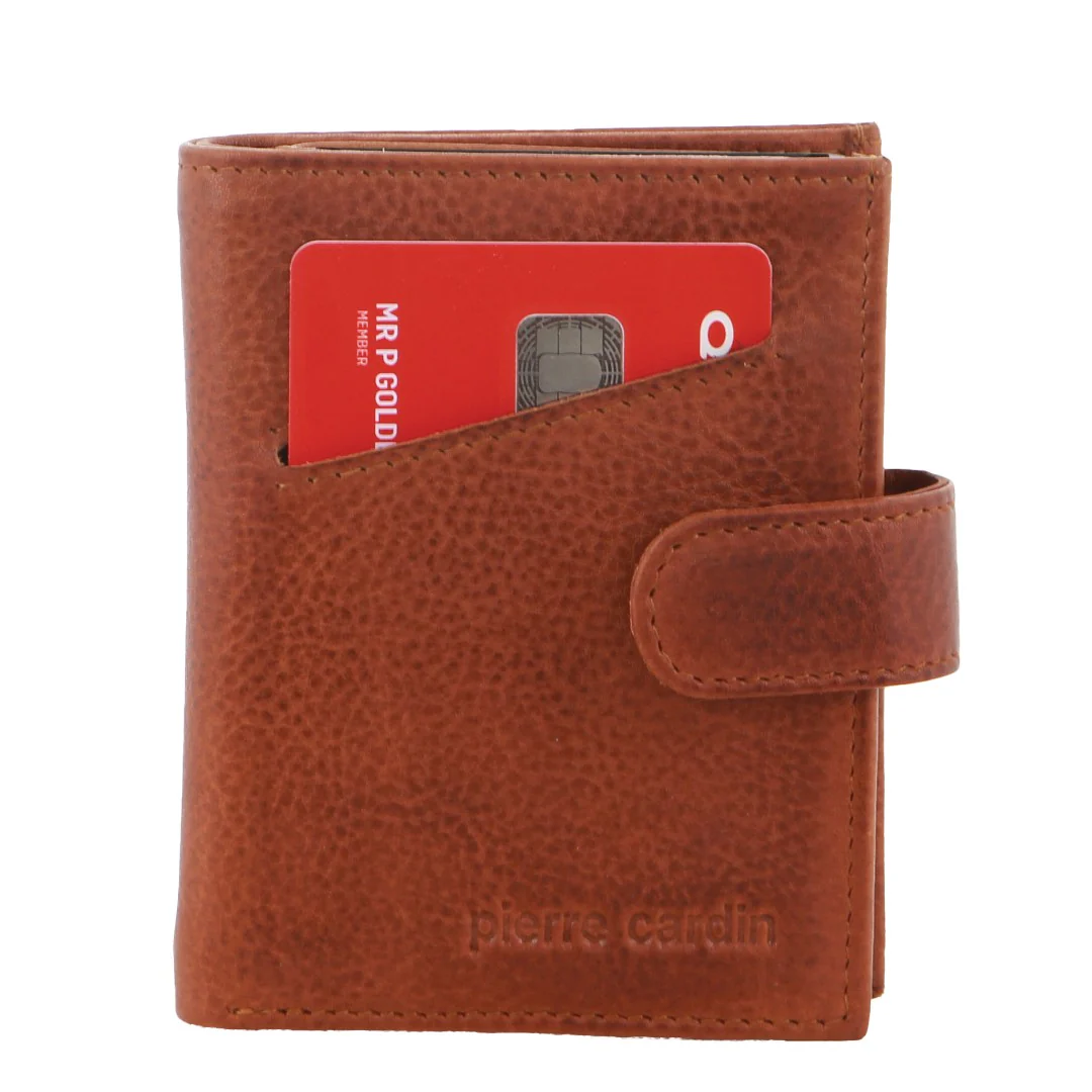 Pierre Cardin Leather Smart Slide Card Holder Tab Wallet - Image 3