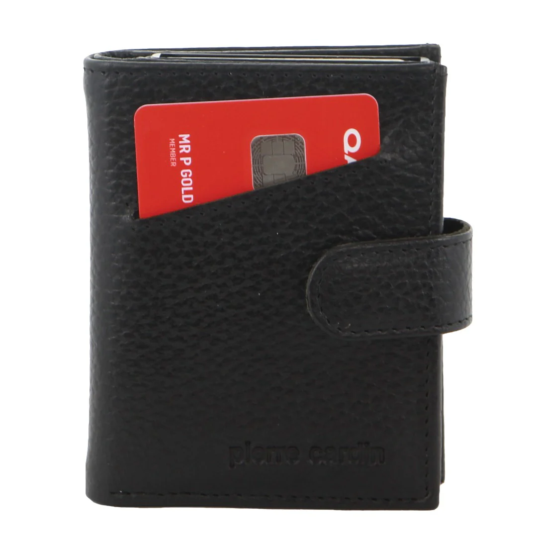 Pierre Cardin Leather Smart Slide Card Holder Tab Wallet - Image 3