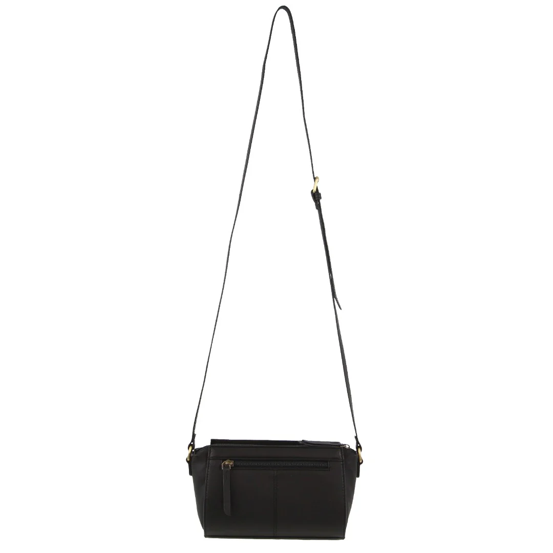 Pierre Cardin Leather Pleated Design Crossbody Bag - Image 3