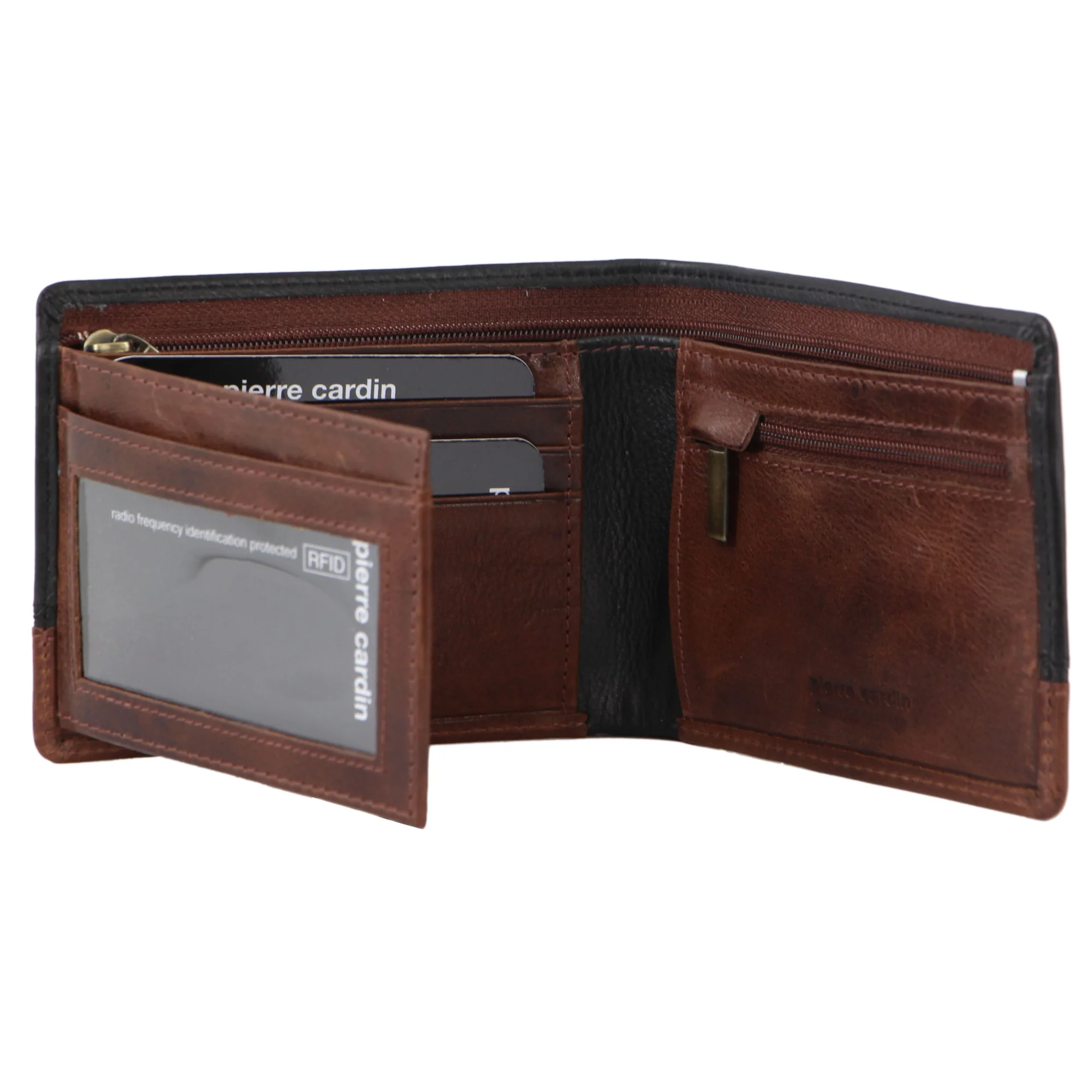 Pierre Cardin Leather 2-Tone Men's Bi-Fold Wallet - Image 2