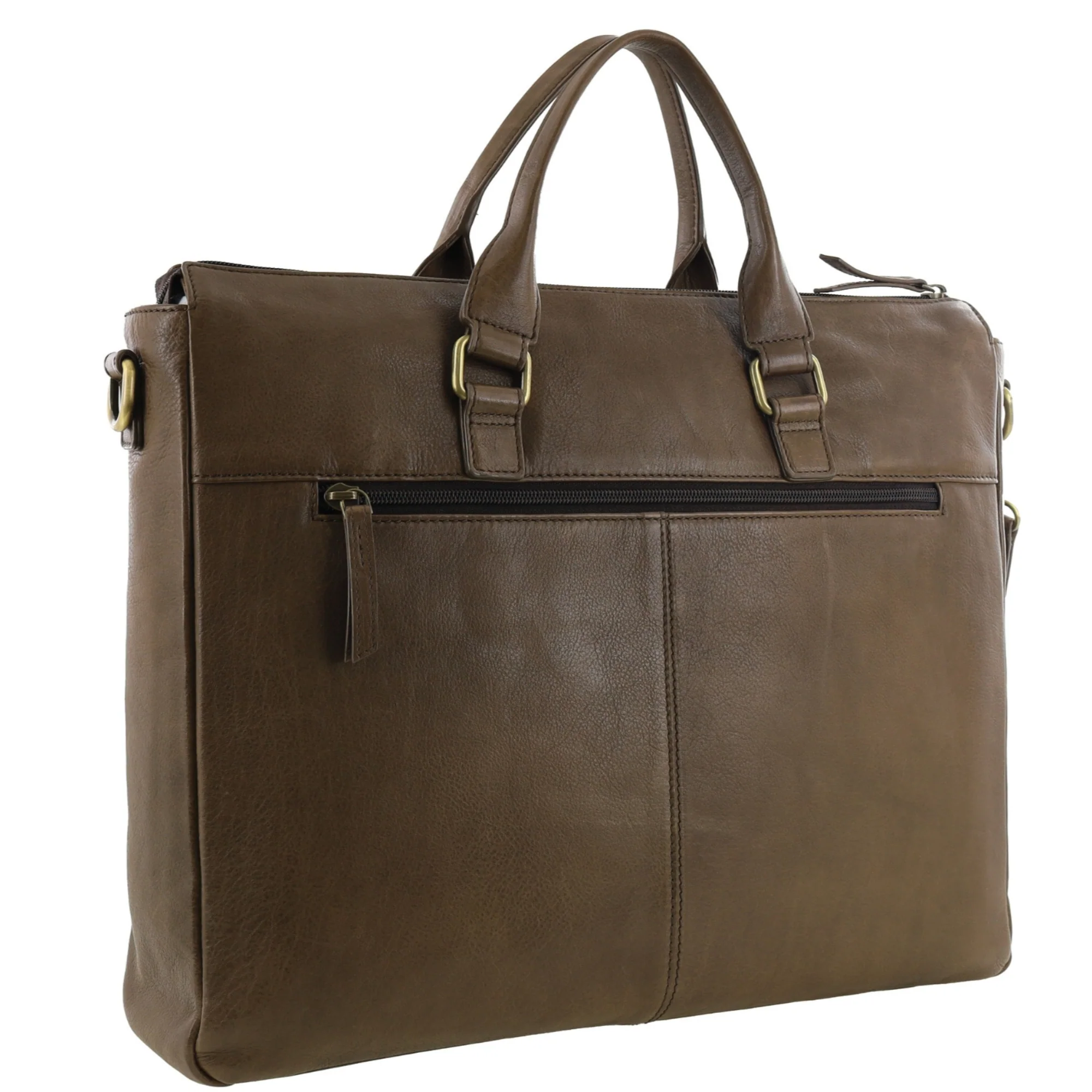 Pierre Cardin Men's Italian Leather Business Briefcase/Messenger Bag - Image 4