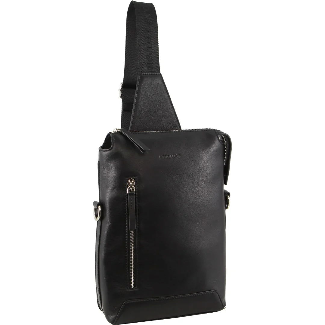 Pierre Cardin Unisex Leather 3-Way Sling Bag