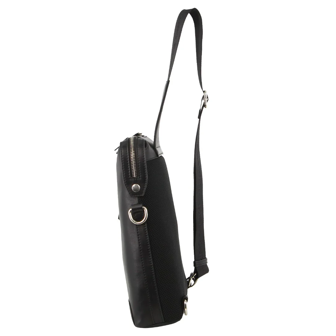 Pierre Cardin Unisex Leather 3-Way Sling Bag - Image 2