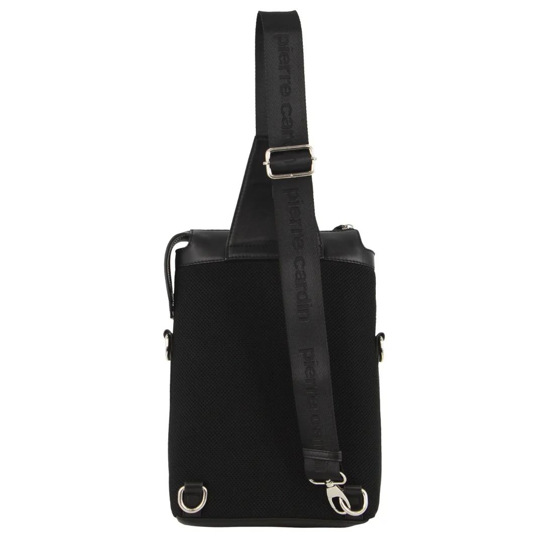 Pierre Cardin Unisex Leather 3-Way Sling Bag - Image 3