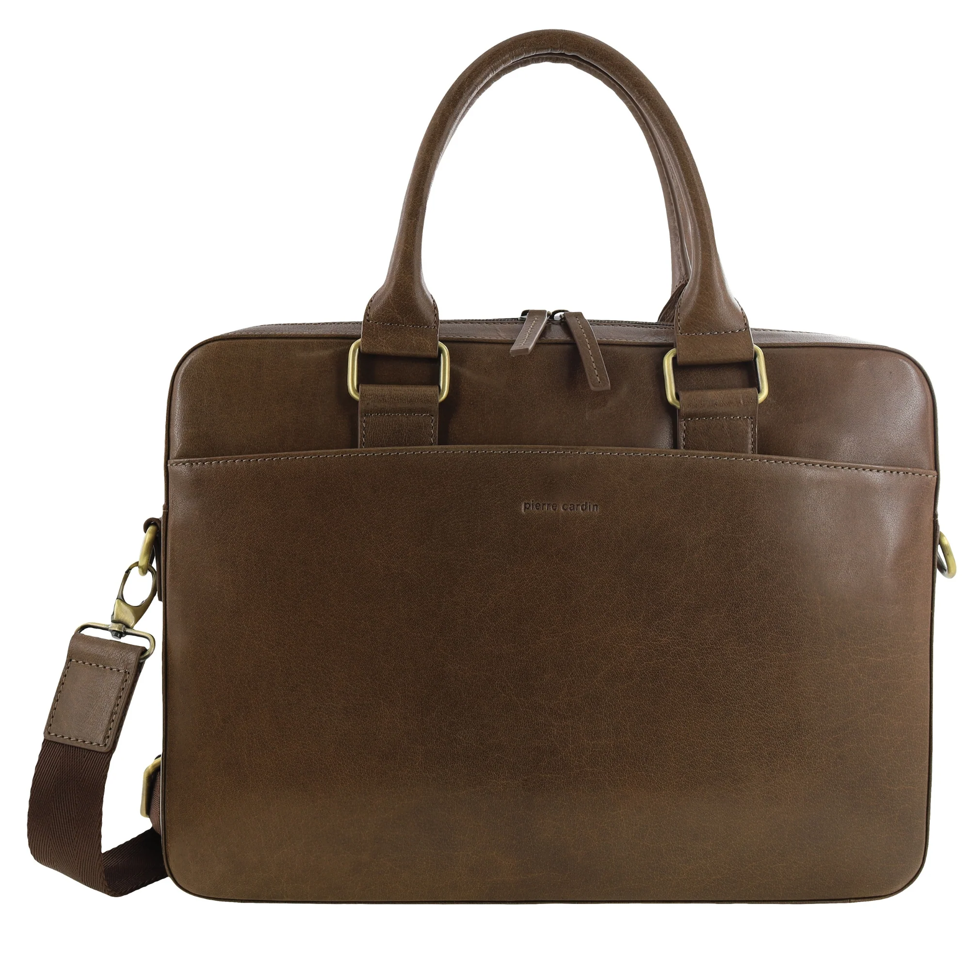 Pierre Cardin Men's Leather Business Satchel Bag - Image 3