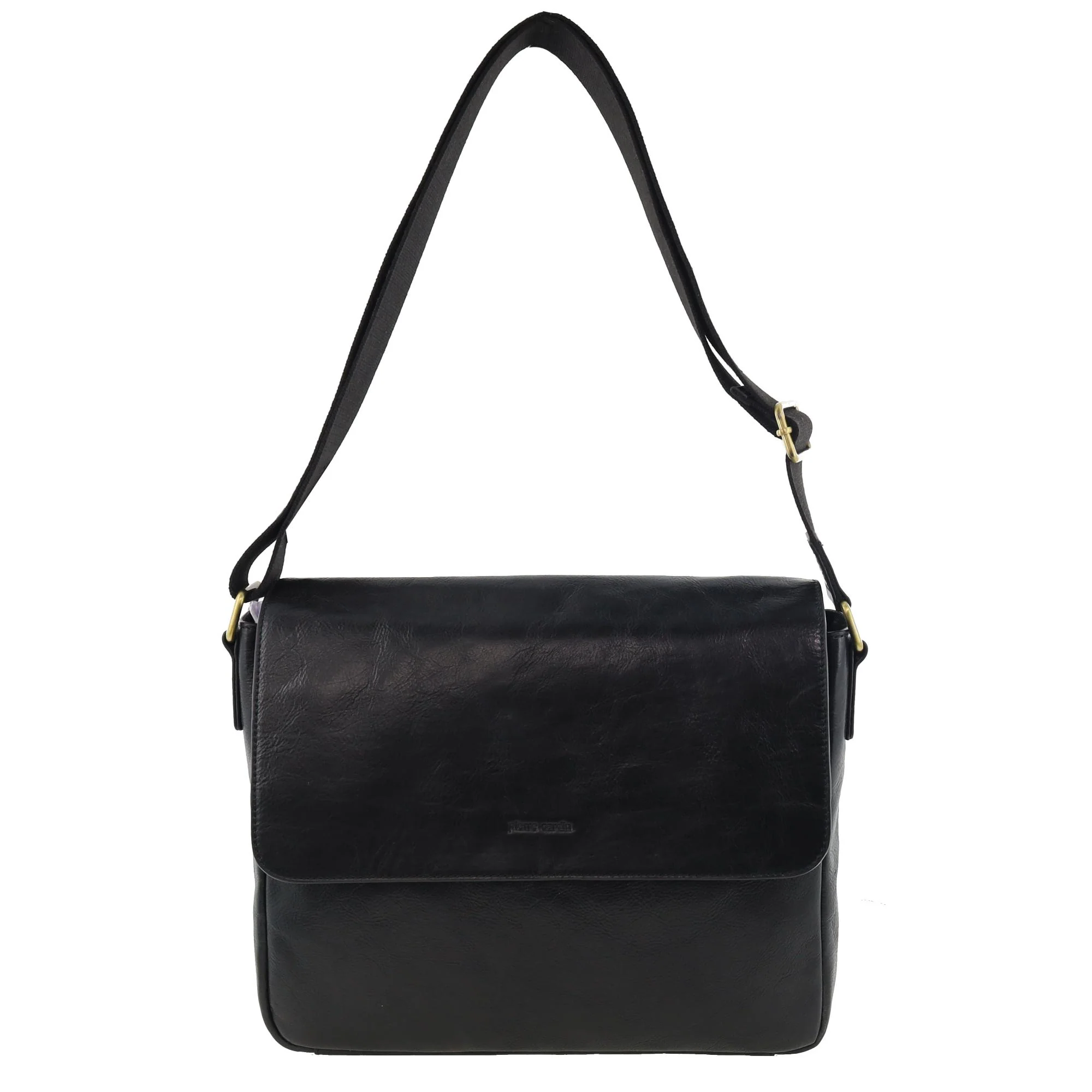 Pierre Cardin Men's Leather Classic Messenger/Computer Bag - Image 3