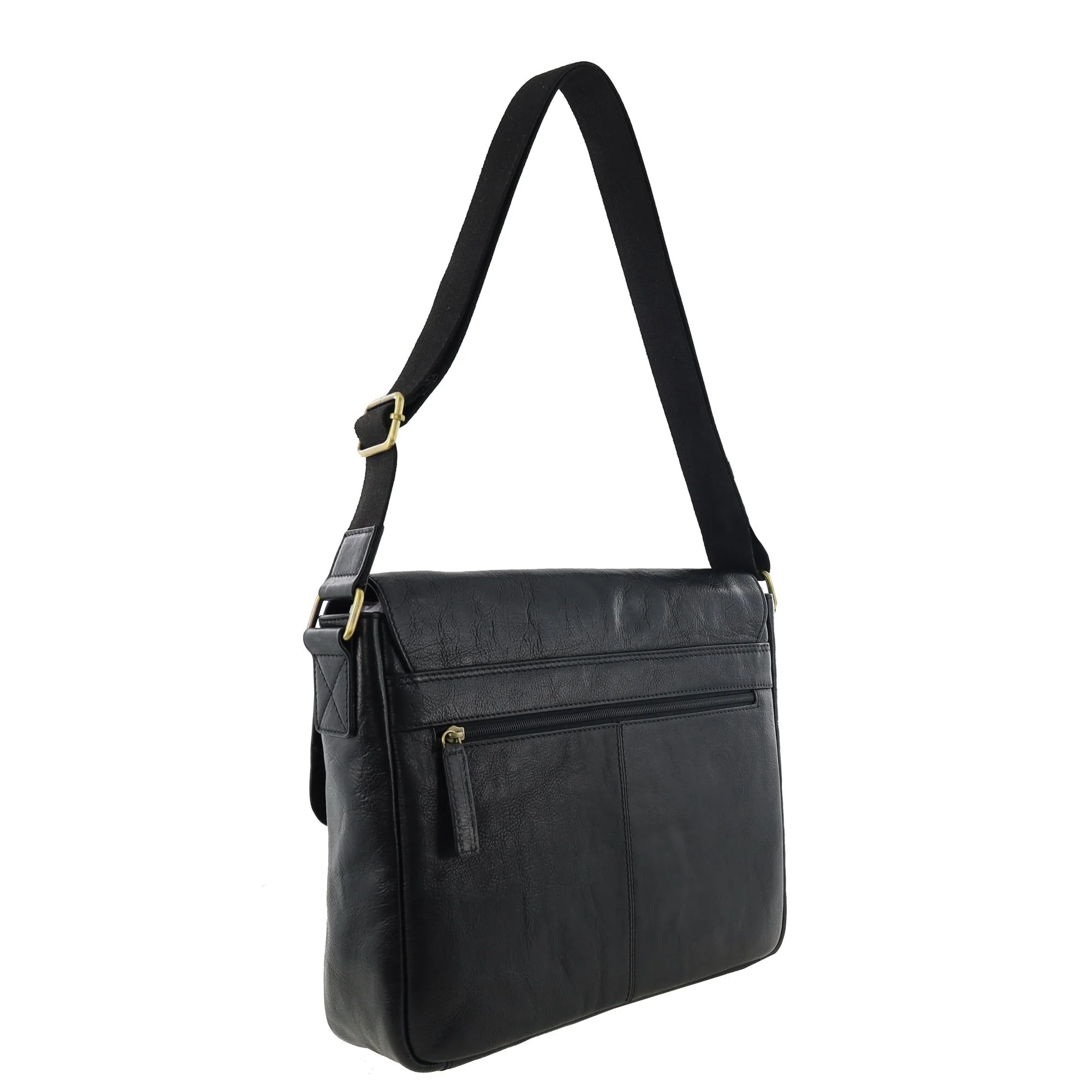 Pierre Cardin Men's Leather Classic Messenger/Computer Bag - Image 5