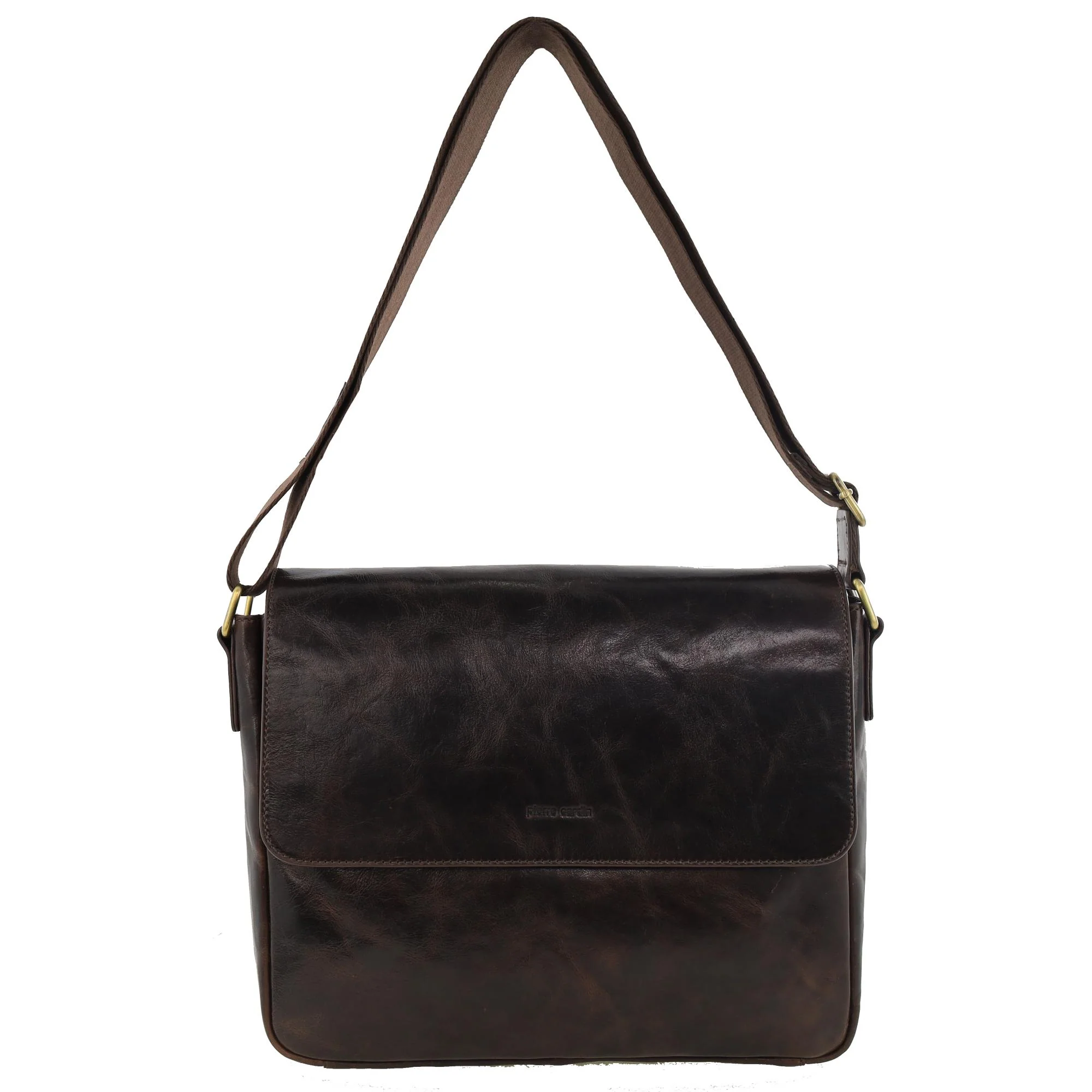 Pierre Cardin Men's Leather Classic Messenger/Computer Bag - Image 3