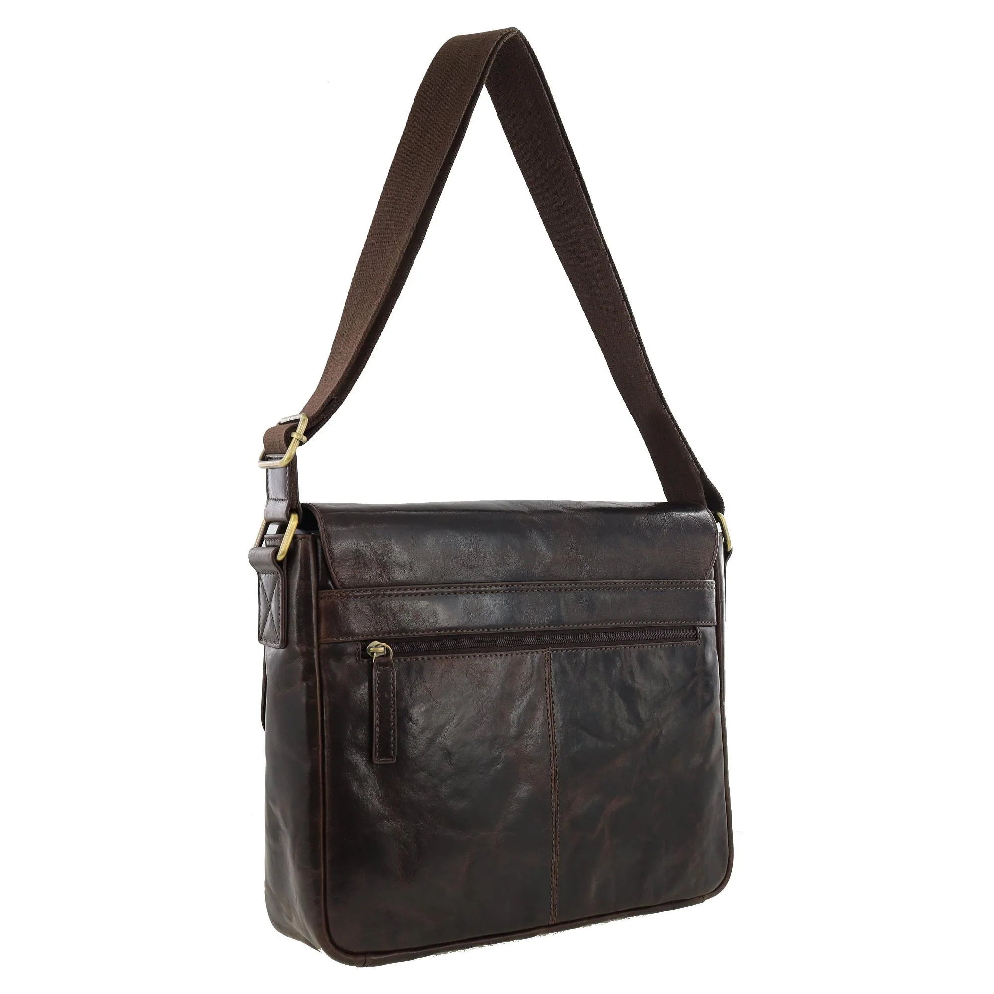 Pierre Cardin Men's Leather Classic Messenger/Computer Bag - Image 5