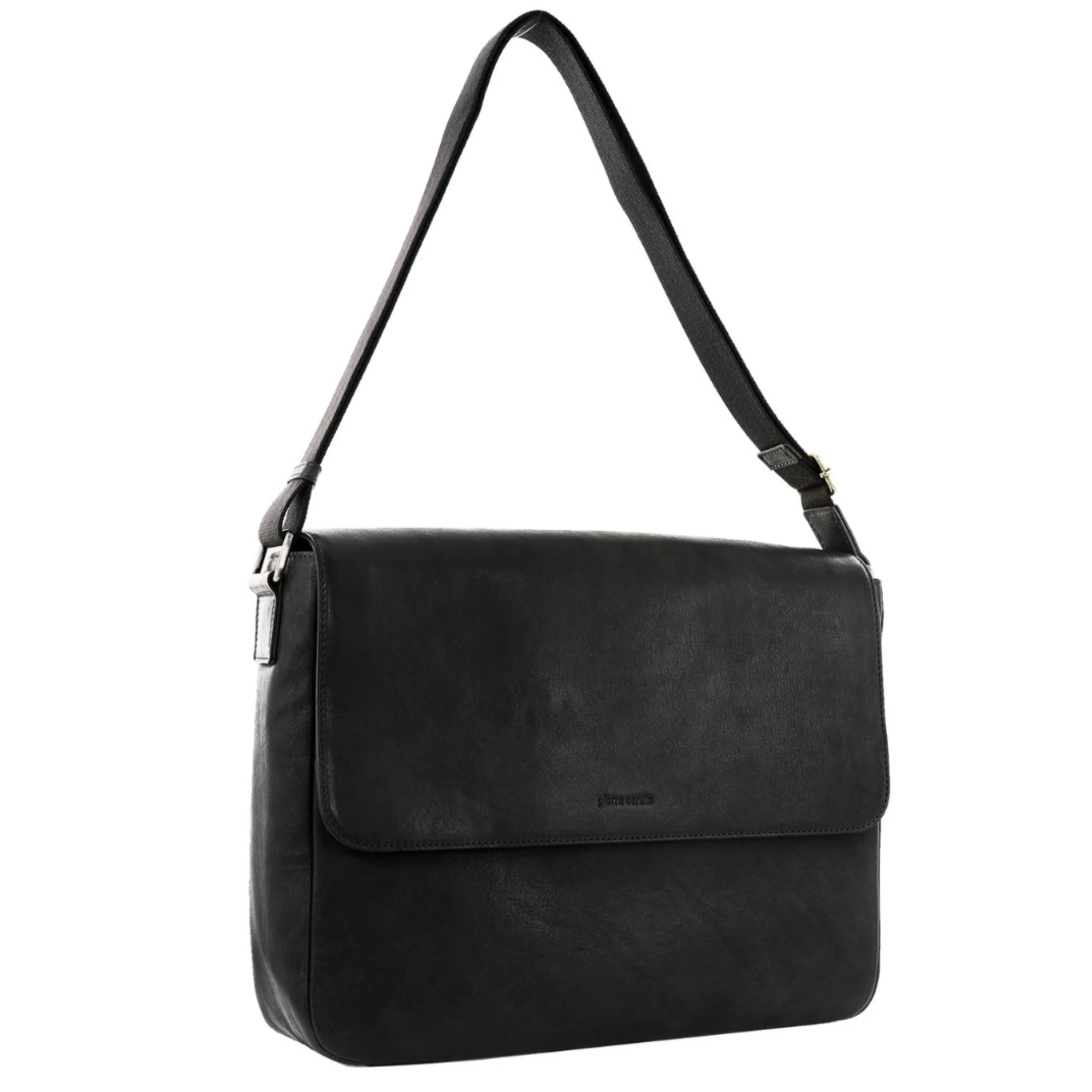 Pierre Cardin Mens Leather Messenger Bag
