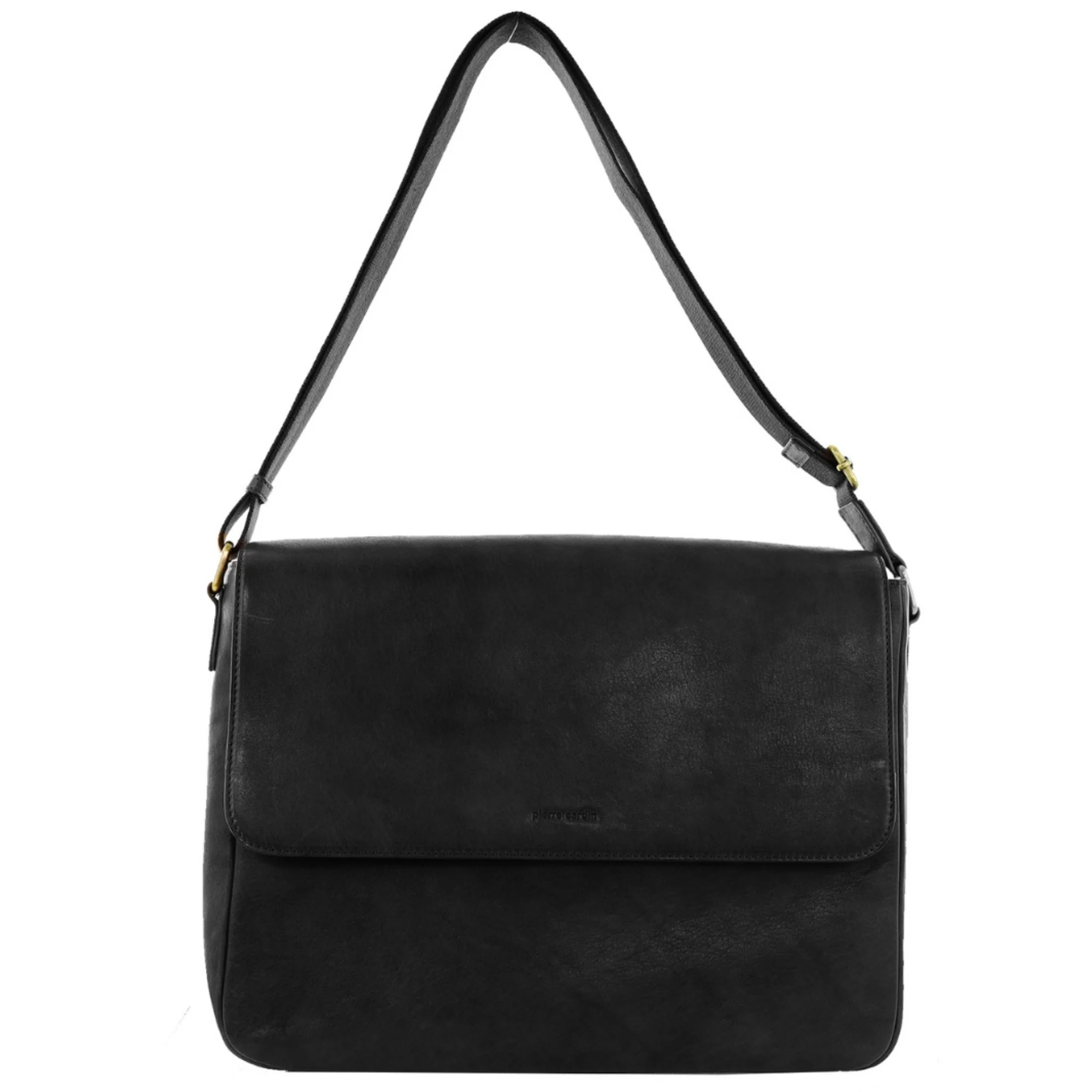 Pierre Cardin Mens Leather Messenger Bag - Image 3