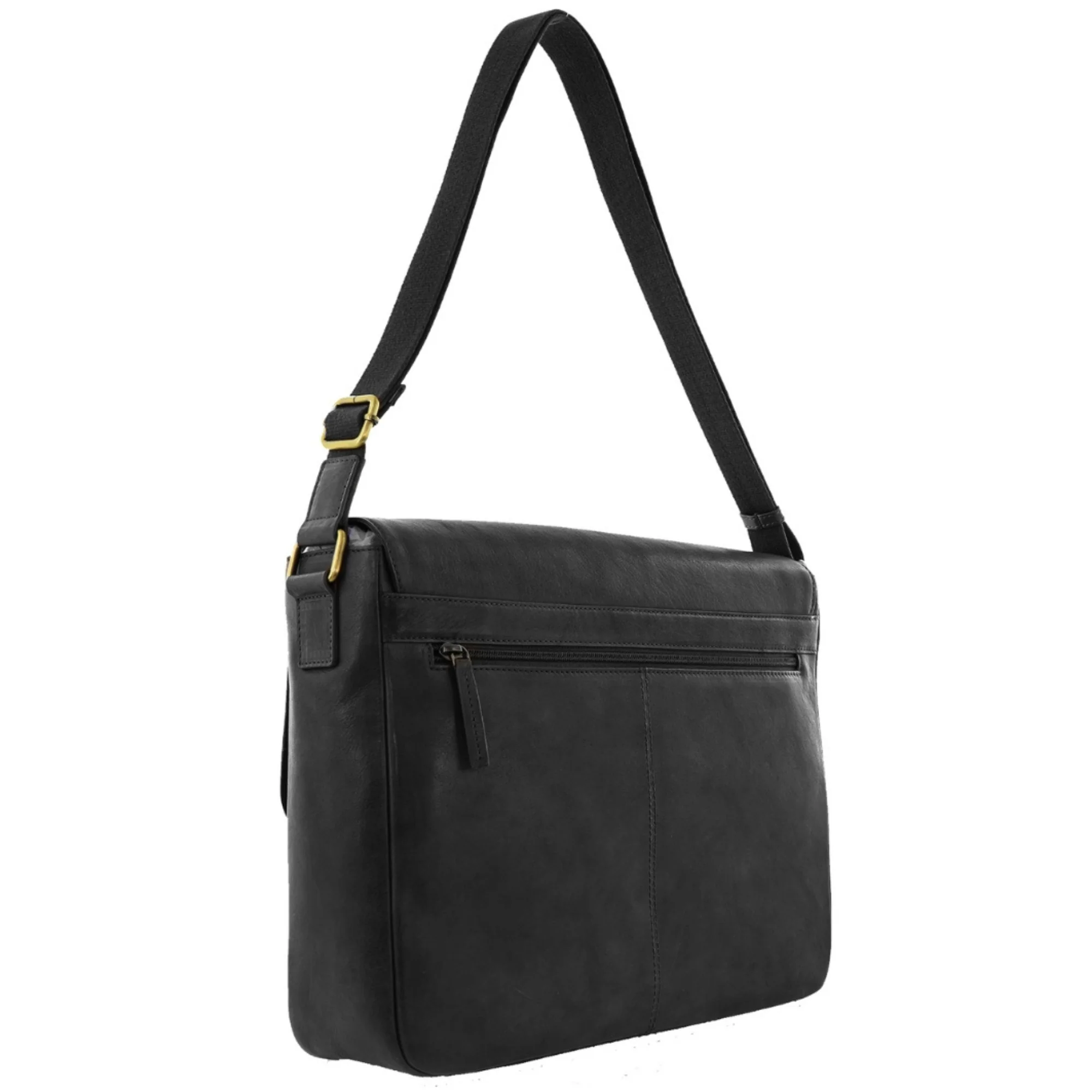 Pierre Cardin Mens Leather Messenger Bag - Image 4
