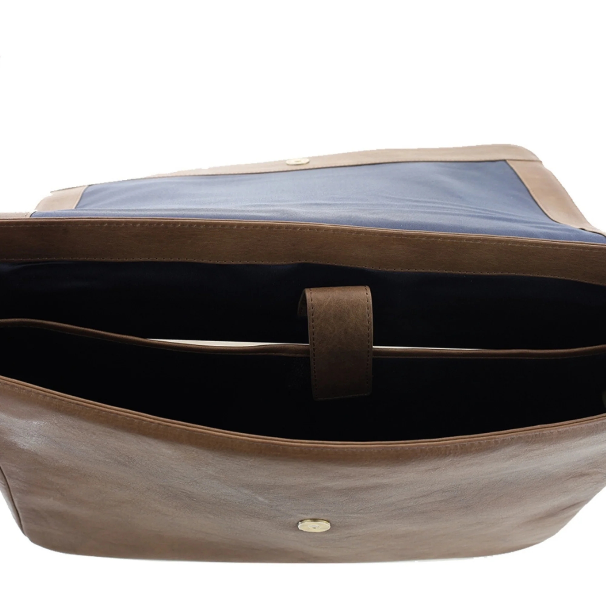 Pierre Cardin Mens Leather Messenger Bag - Image 2