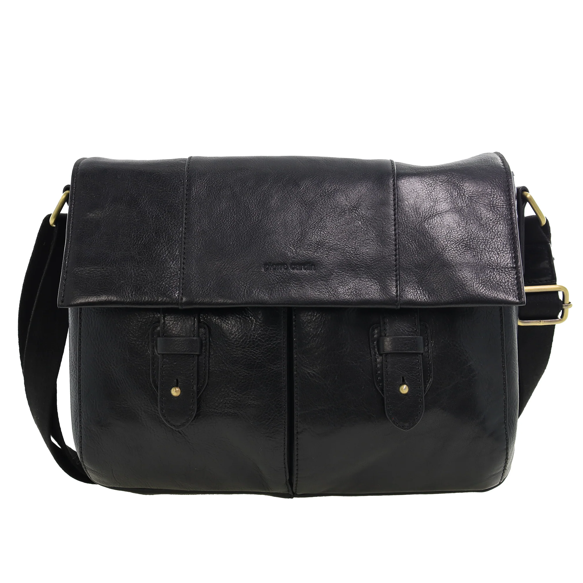 Pierre Cardin Men's Leather Messenger Bag - Image 4