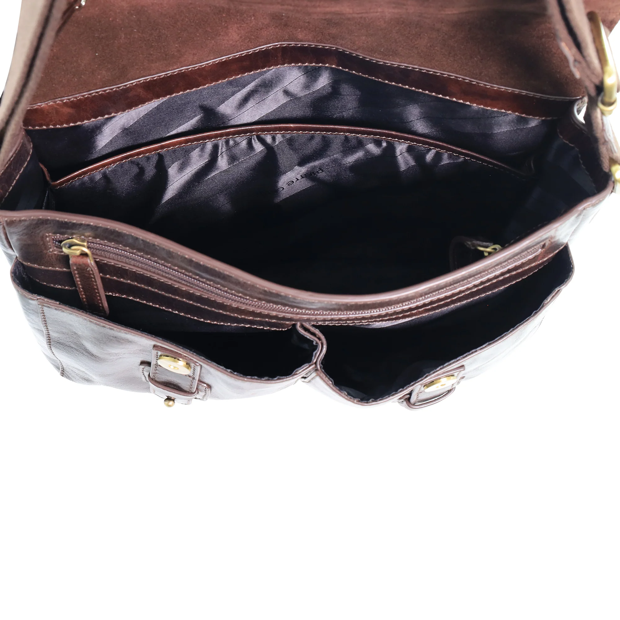 Pierre Cardin Men's Leather Messenger Bag - Image 5