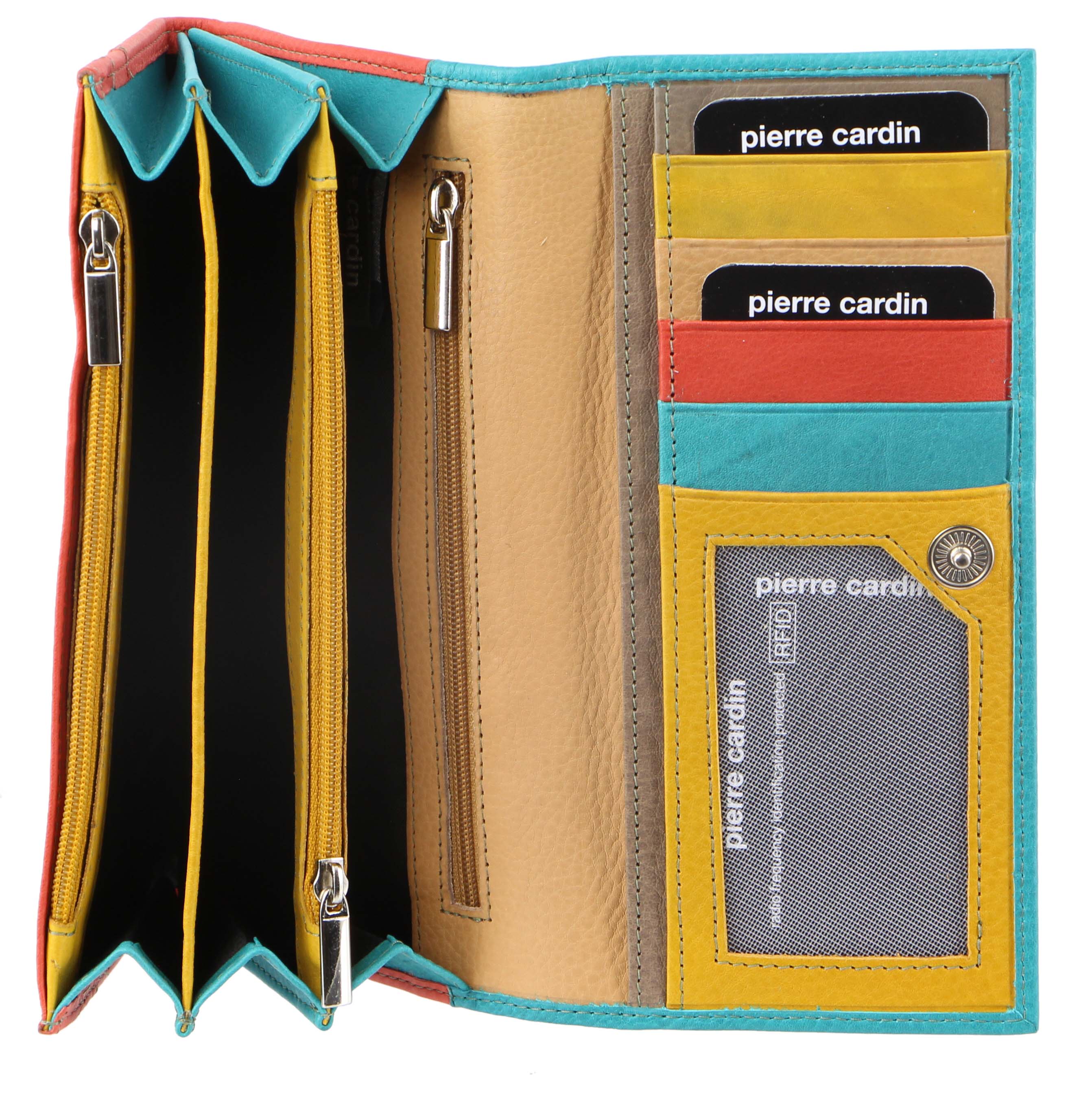 Pierre Cardin Multi Colour Leather Ladies Wallet - Image 3