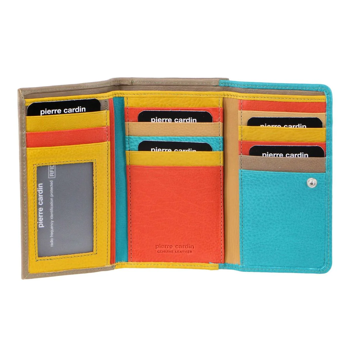 Pierre Cardin MultiColour Leather Ladies Tri-Fold Wallet - Image 2