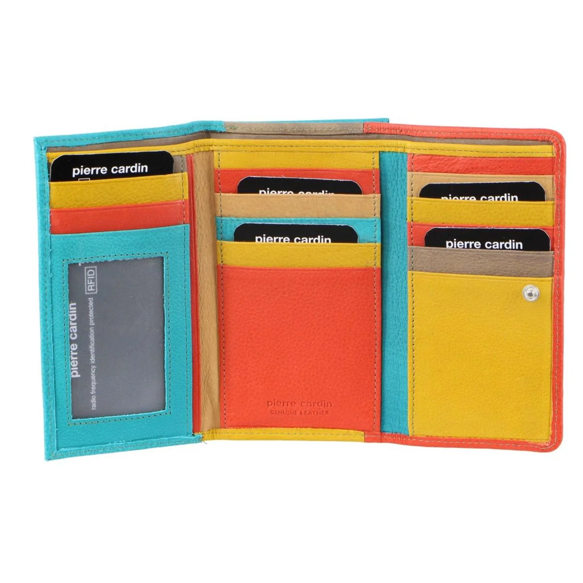Pierre Cardin MultiColour Leather Ladies Tri-Fold Wallet - Image 2