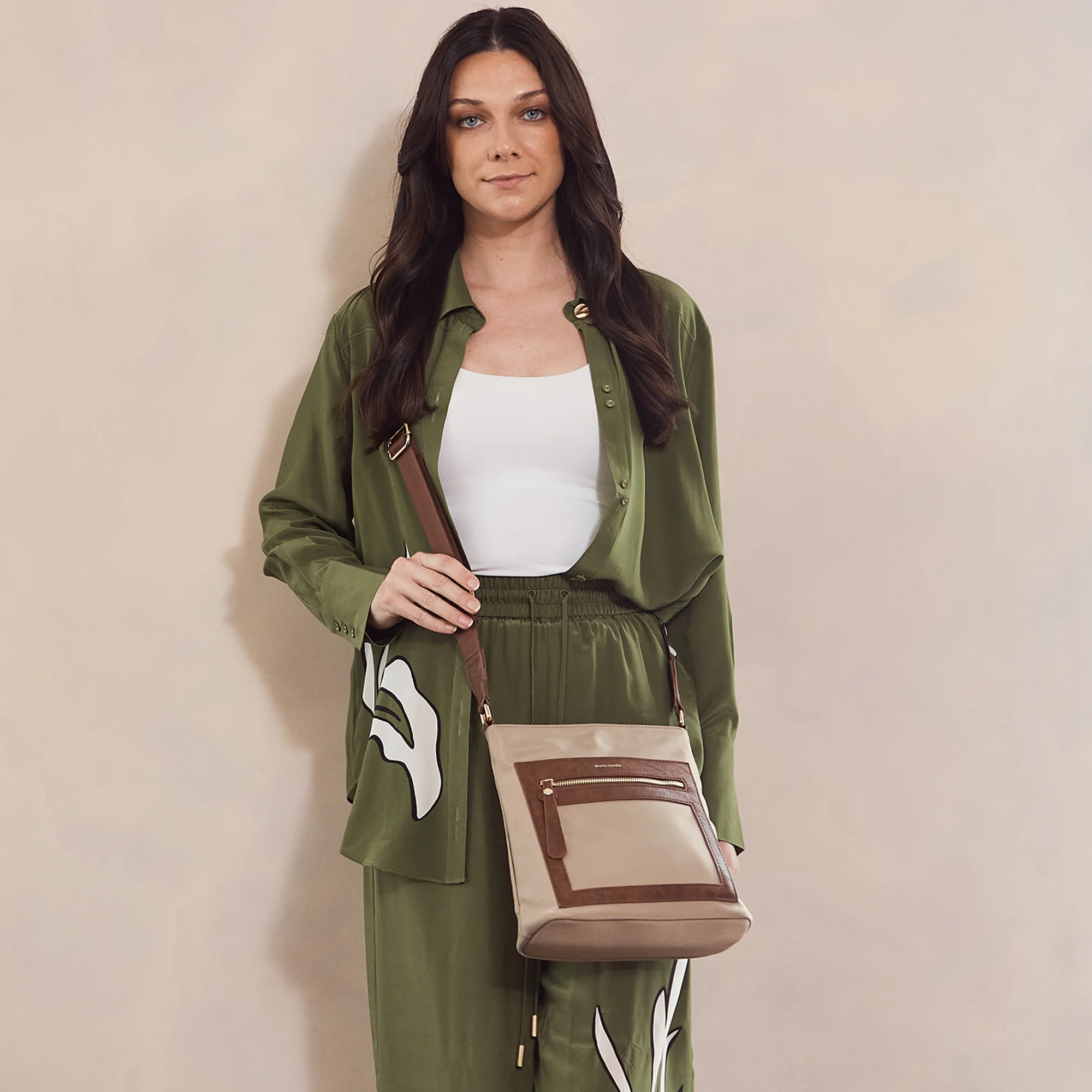 Pierre Cardin RFID Lightweight Nylon Crossbody Bag - Image 5