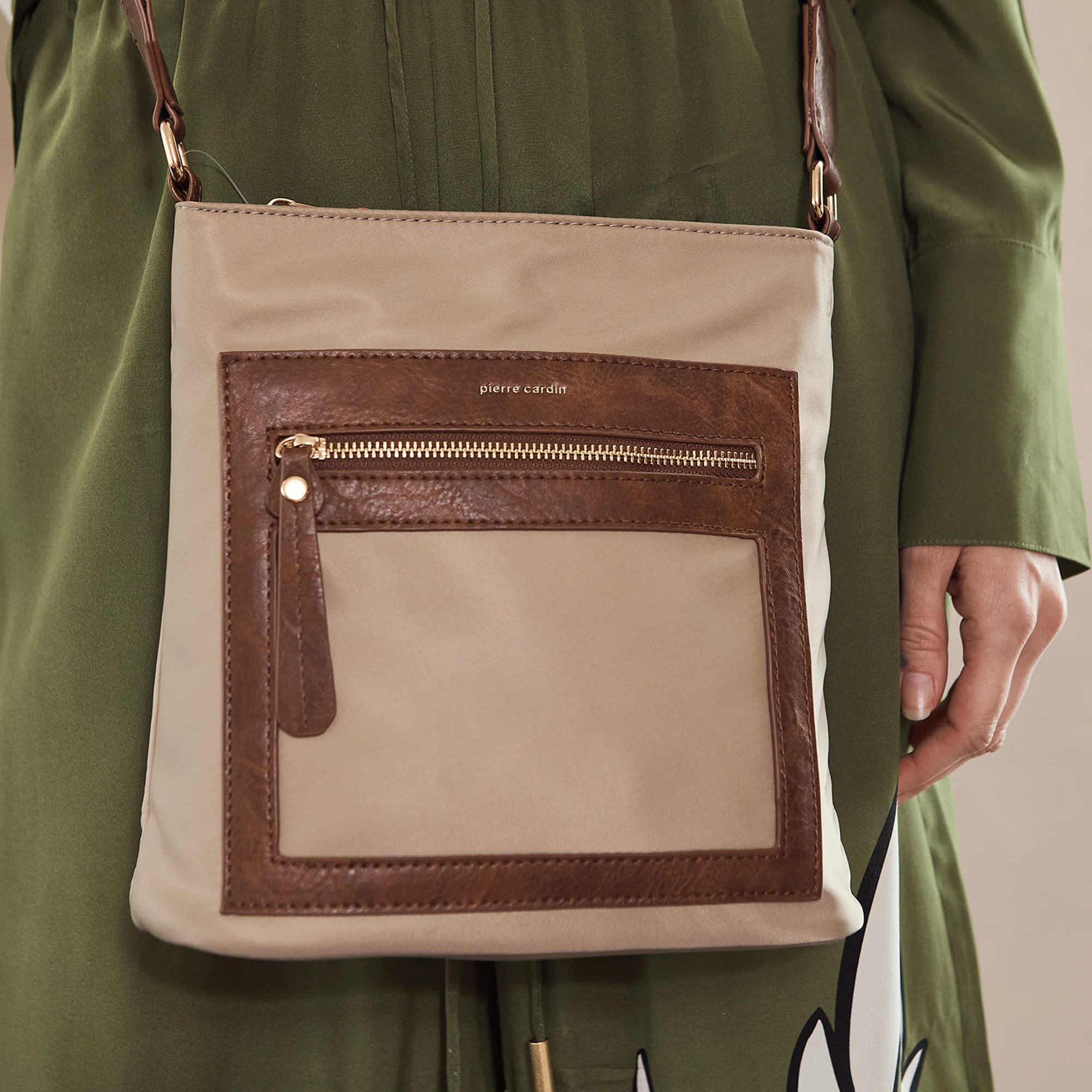 Pierre Cardin RFID Lightweight Nylon Crossbody Bag - Image 6