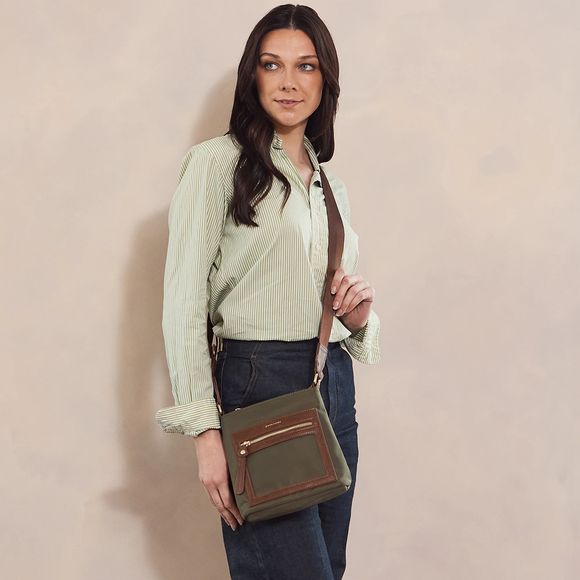 Pierre Cardin RFID Lightweight Nylon Crossbody Bag - Image 2