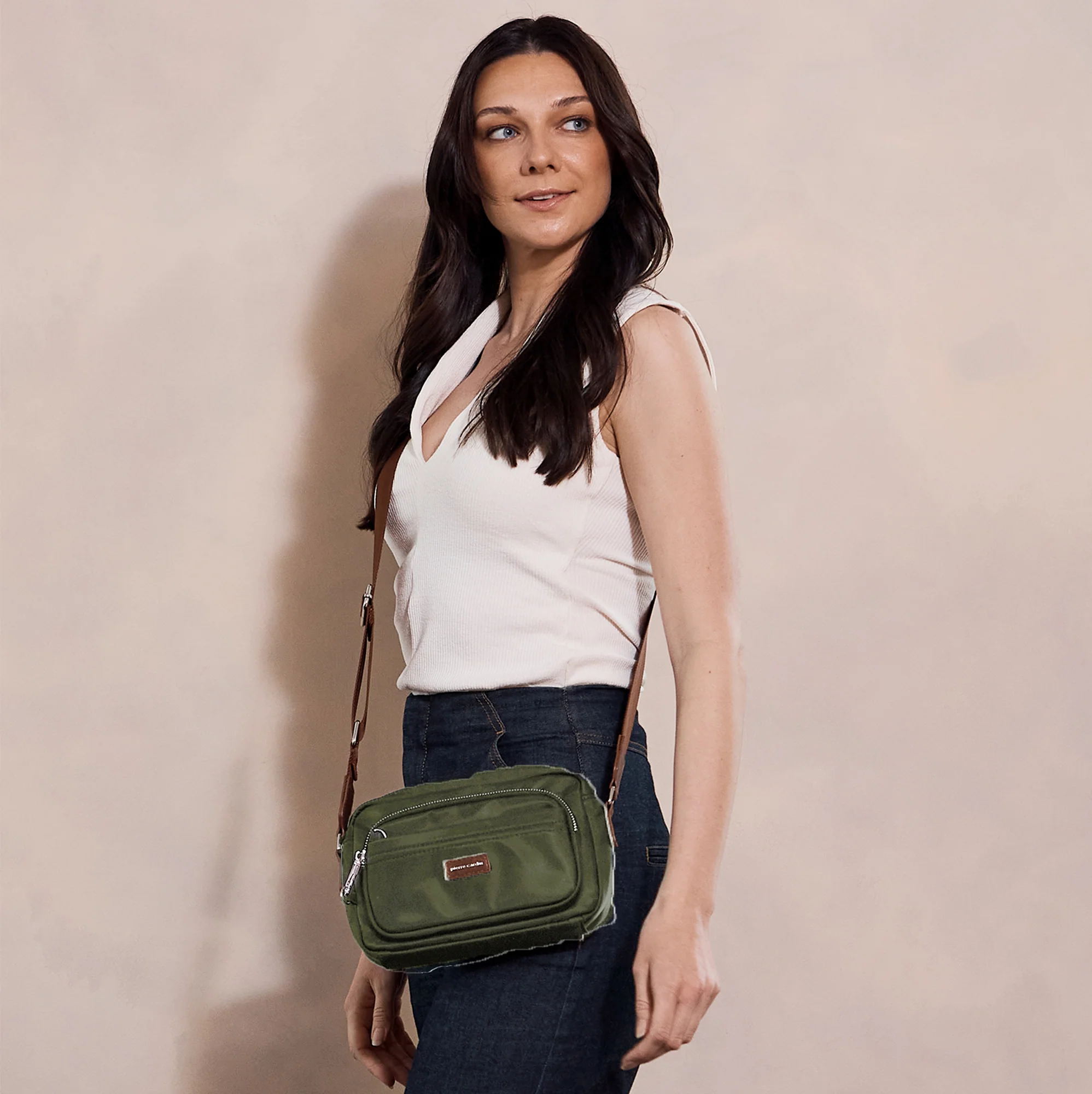 Pierre Cardin RFID Anti-Theft Nylon Crossbody Bag - Image 2