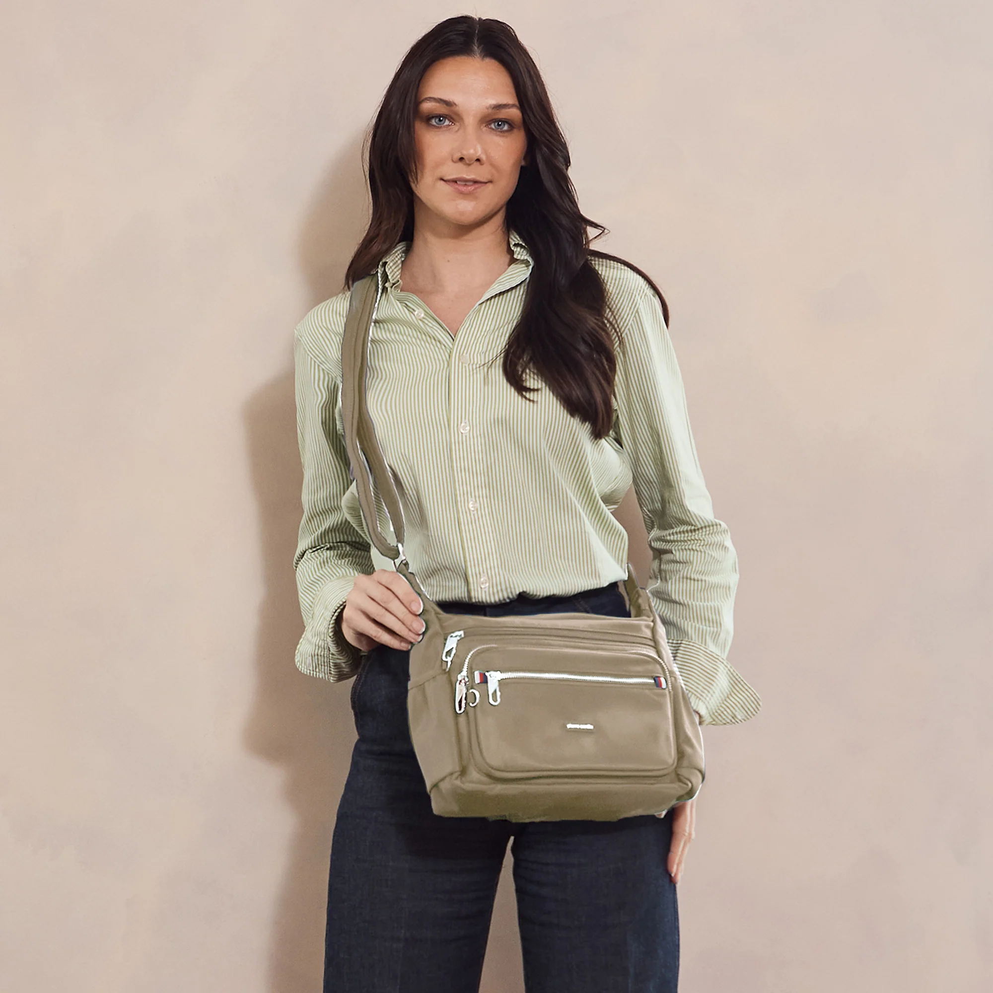 Pierre Cardin RFID Anti-Theft Nylon Crossbody - Image 2