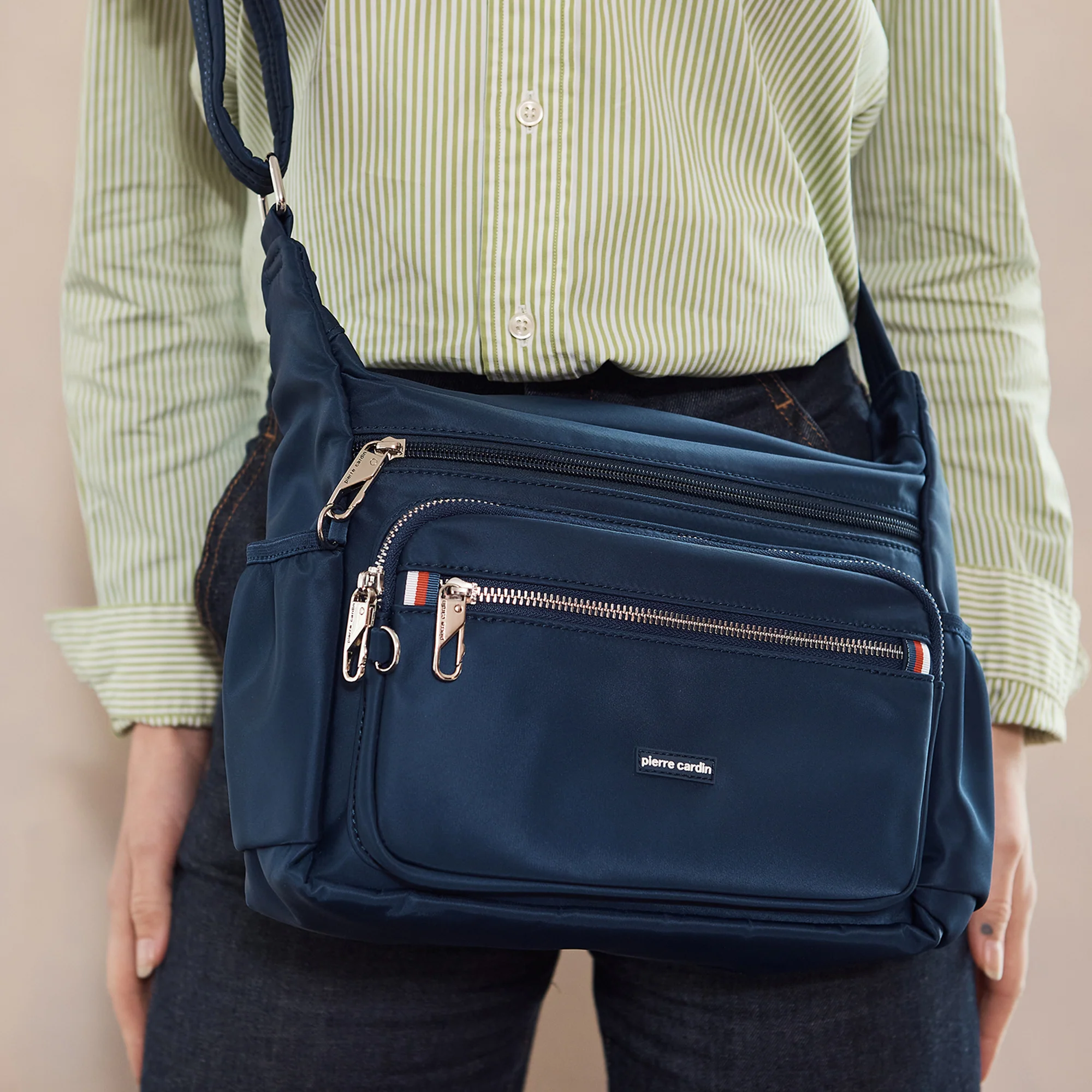 Pierre Cardin RFID Anti-Theft Nylon Crossbody - Image 10