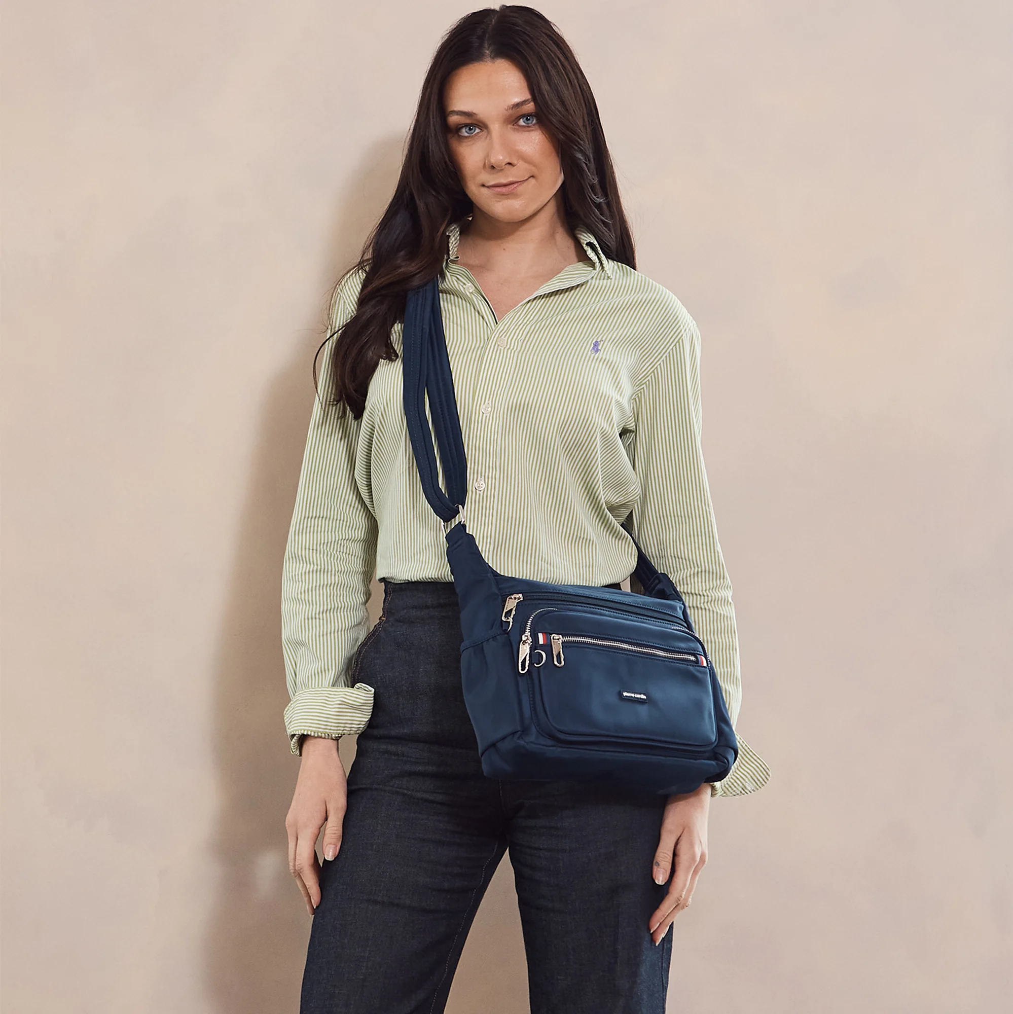 Pierre Cardin RFID Anti-Theft Nylon Crossbody - Image 2