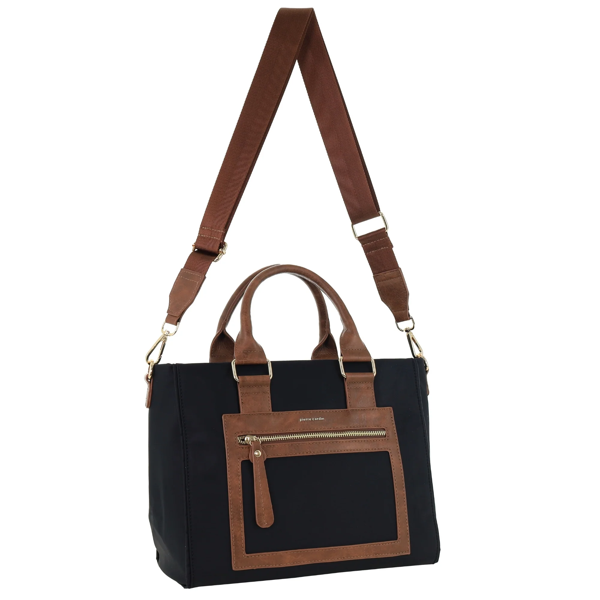 Pierre Cardin RFID Lightweight Nylon Mini Tote with Crossbody - Image 4