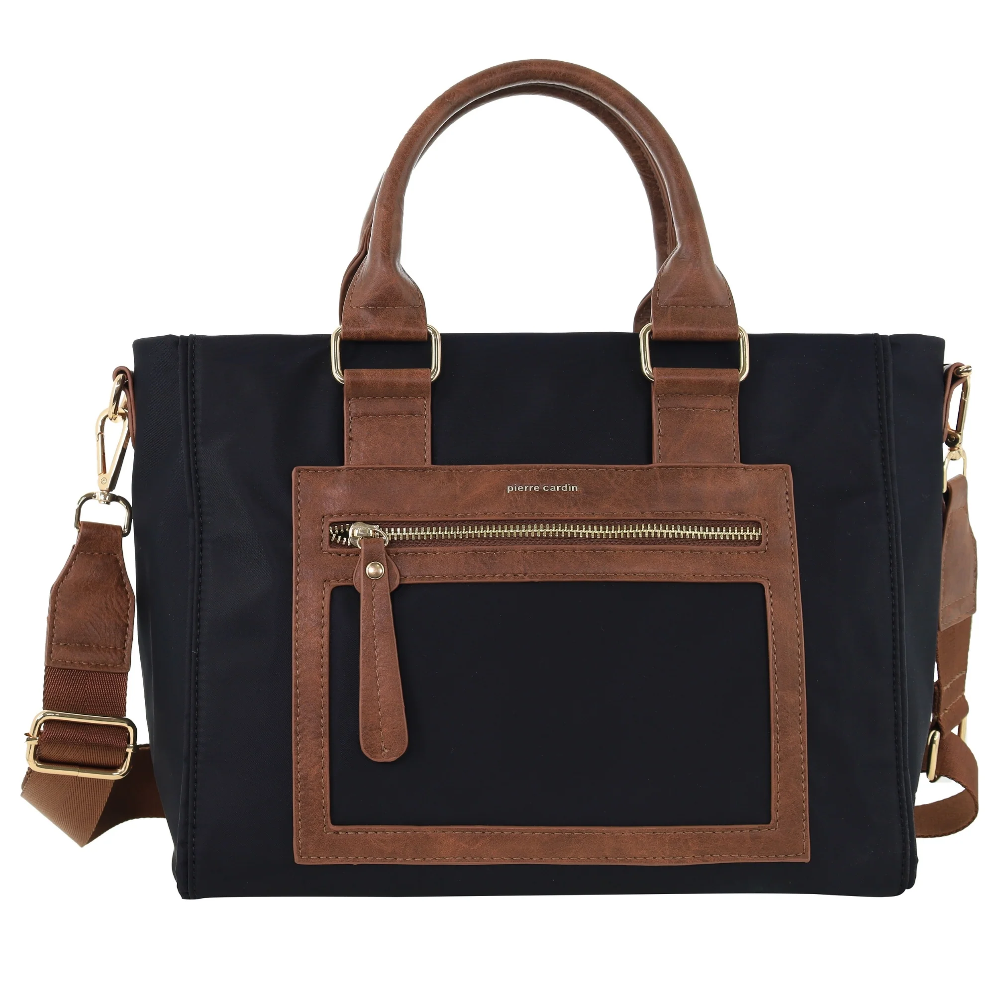 Pierre Cardin RFID Lightweight Nylon Mini Tote with Crossbody - Image 5