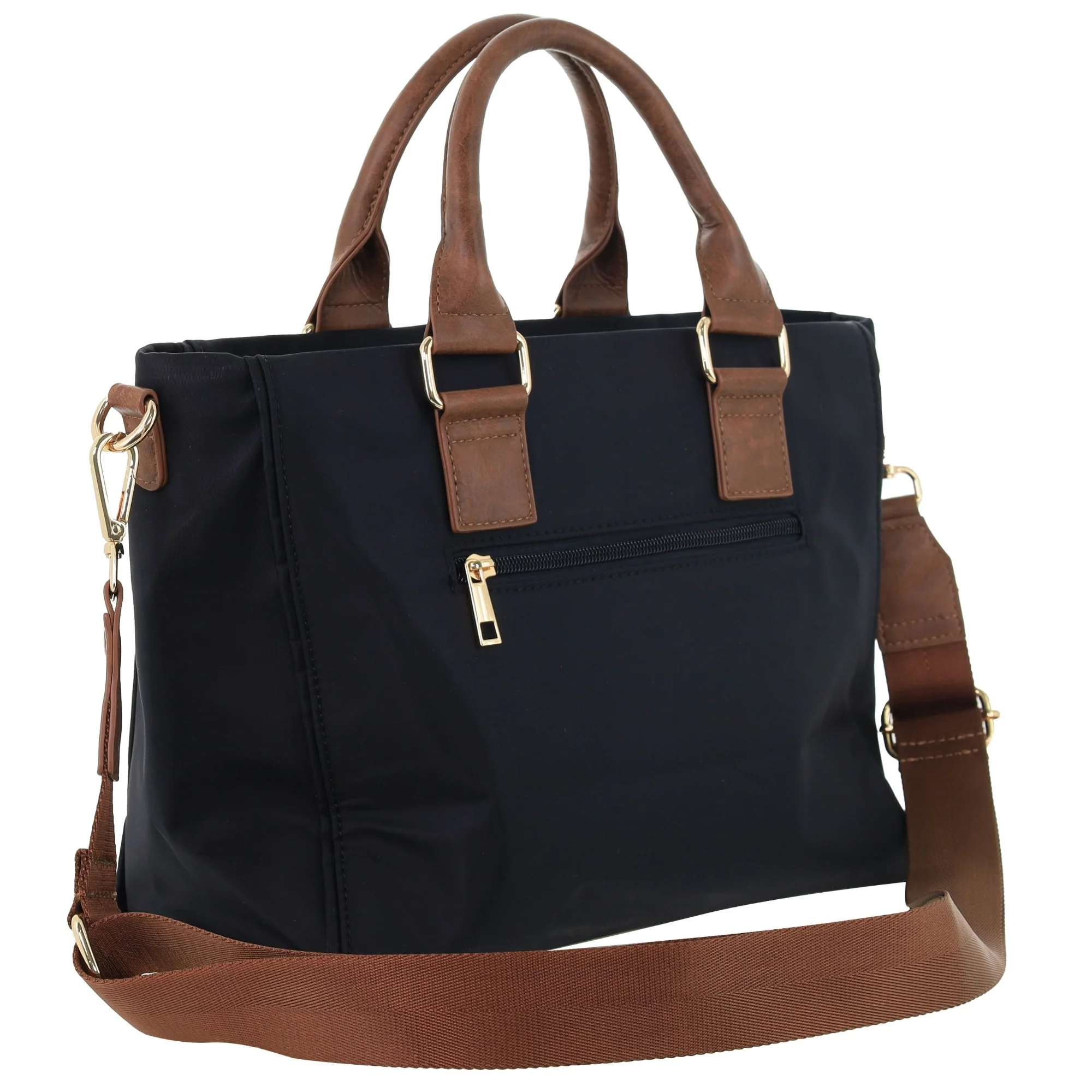 Pierre Cardin RFID Lightweight Nylon Mini Tote with Crossbody - Image 6