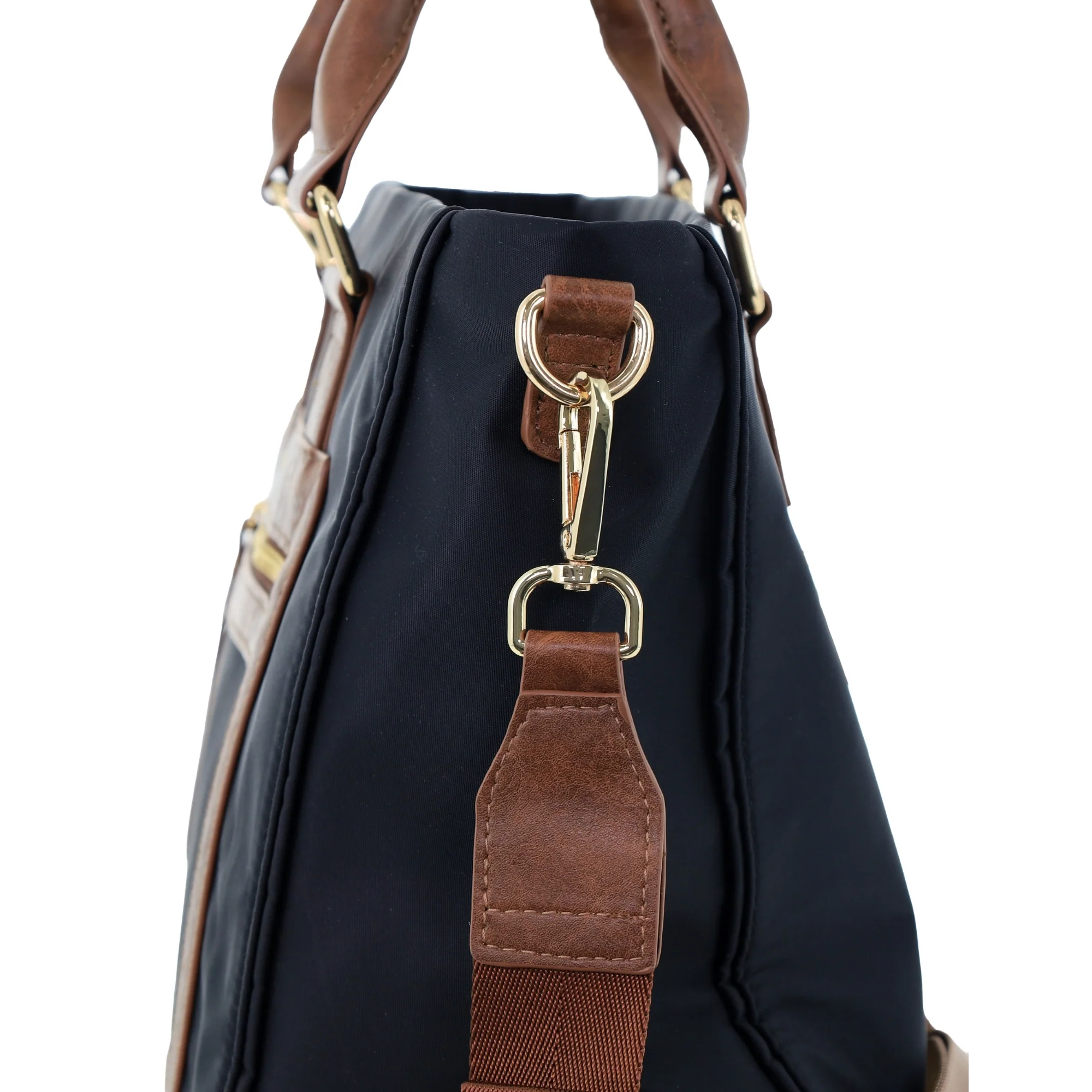 Pierre Cardin RFID Lightweight Nylon Mini Tote with Crossbody - Image 7