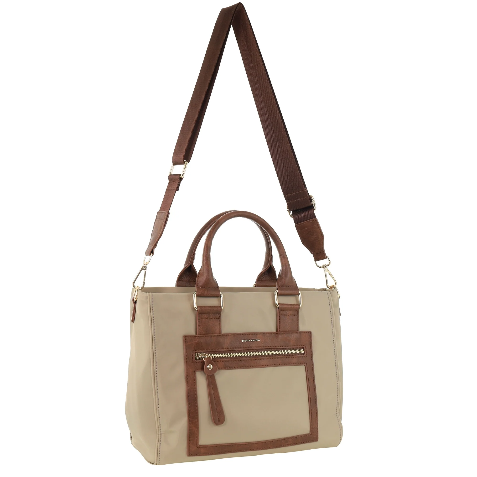 Pierre Cardin RFID Lightweight Nylon Mini Tote with Crossbody - Image 4