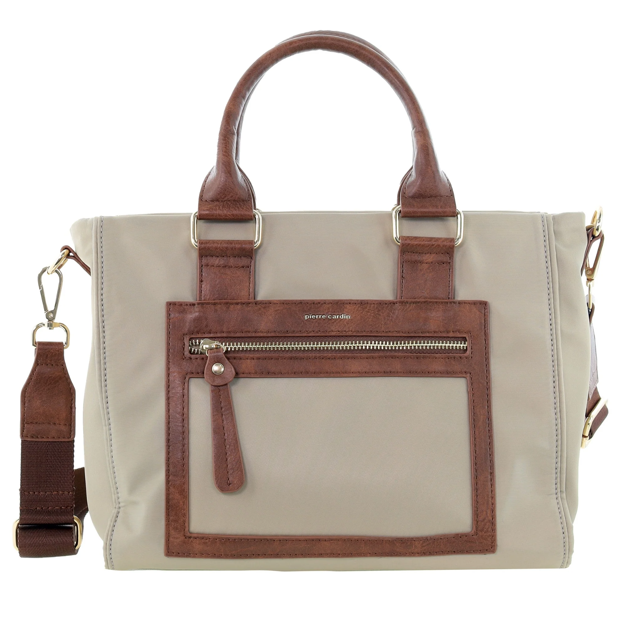 Pierre Cardin RFID Lightweight Nylon Mini Tote with Crossbody - Image 5