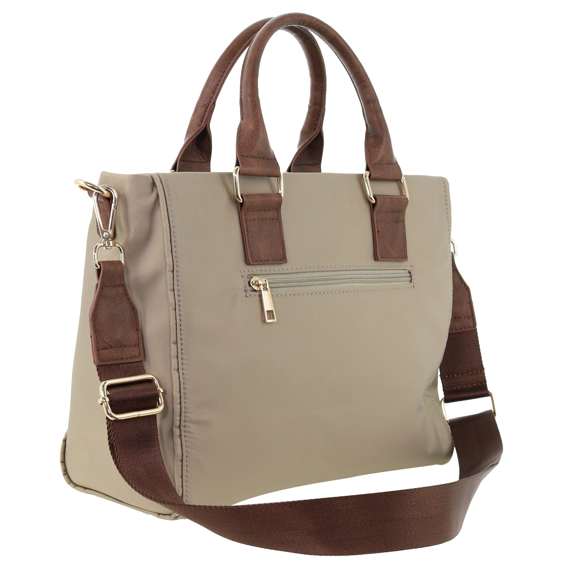 Pierre Cardin RFID Lightweight Nylon Mini Tote with Crossbody - Image 6