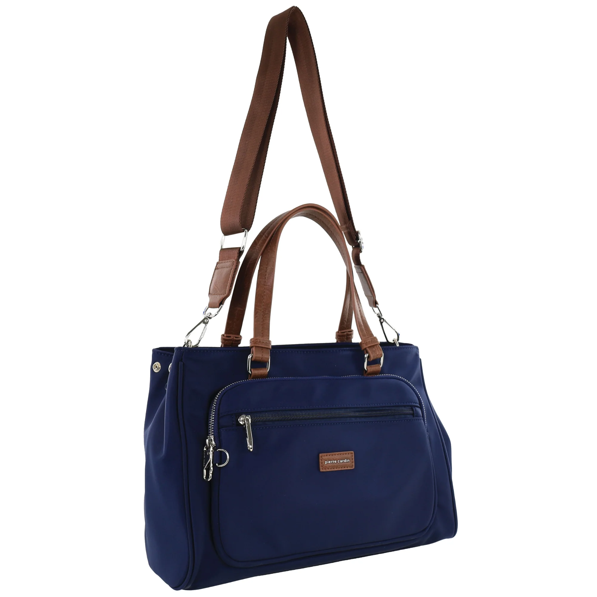 Pierre Cardin RFID Anti-Theft Nylon Mini Tote with Crossbody - Image 4